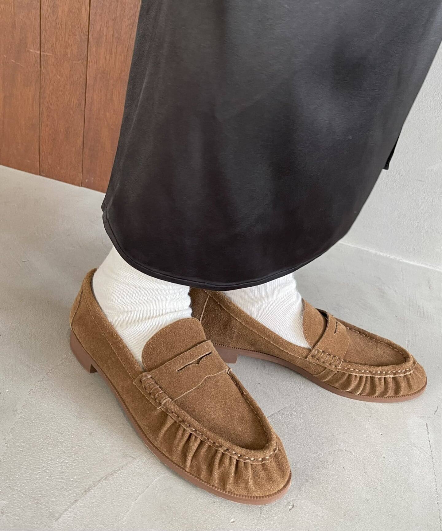 レザーソフトギャザーローファー（ローファー）｜LE TALON（ル タロン