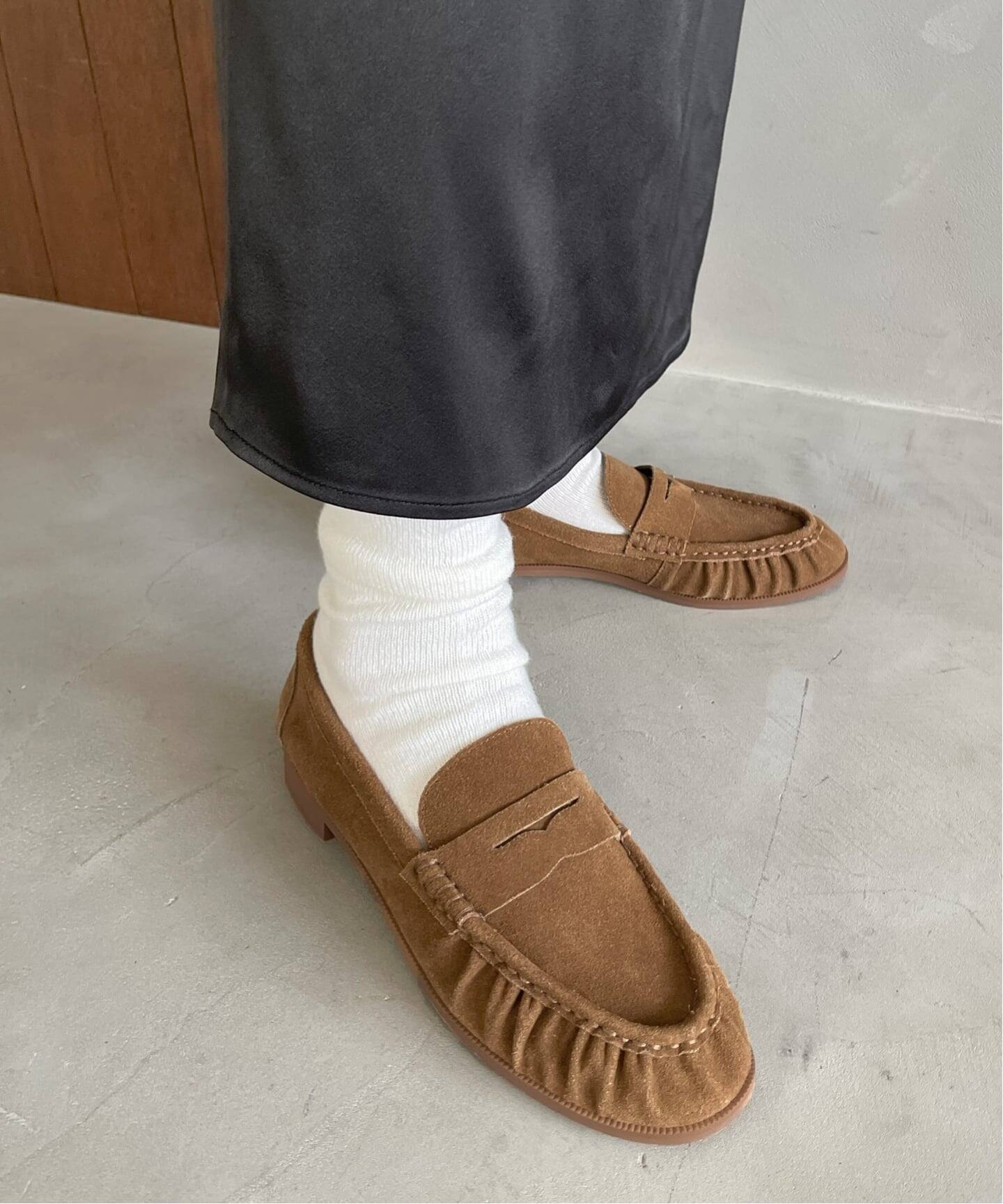 レザーソフトギャザーローファー（ローファー）｜LE TALON（ル タロン