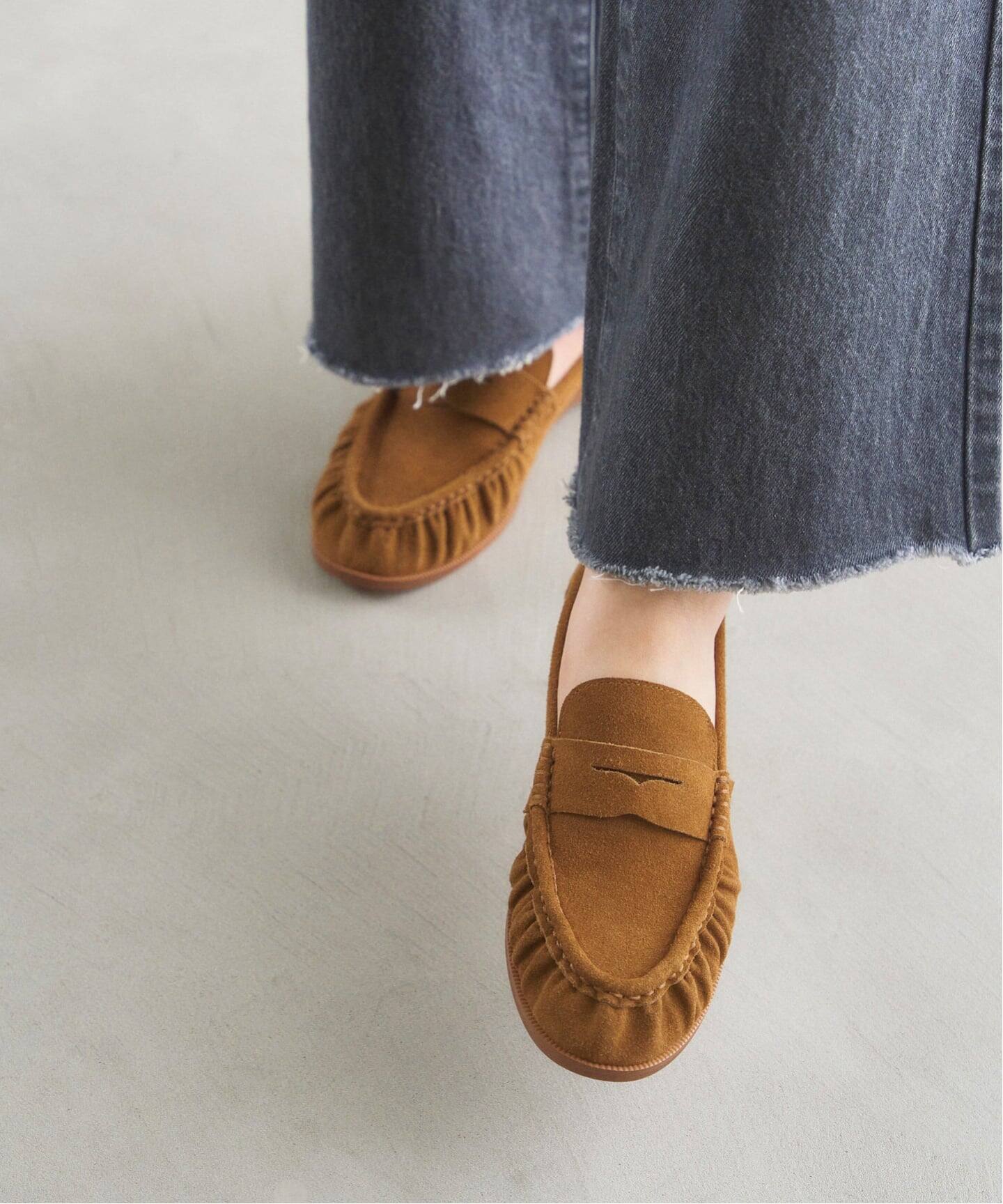 レザーソフトギャザーローファー（ローファー）｜LE TALON（ル タロン