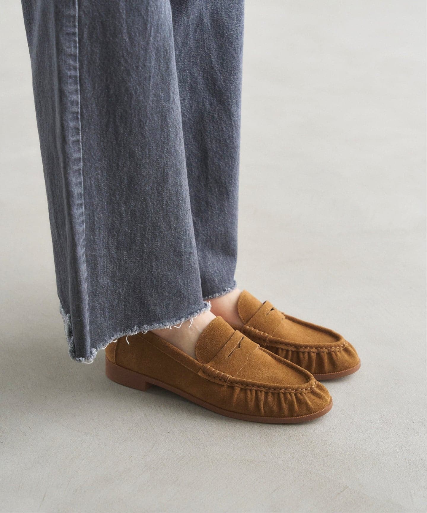 レザーソフトギャザーローファー（ローファー）｜LE TALON（ル タロン