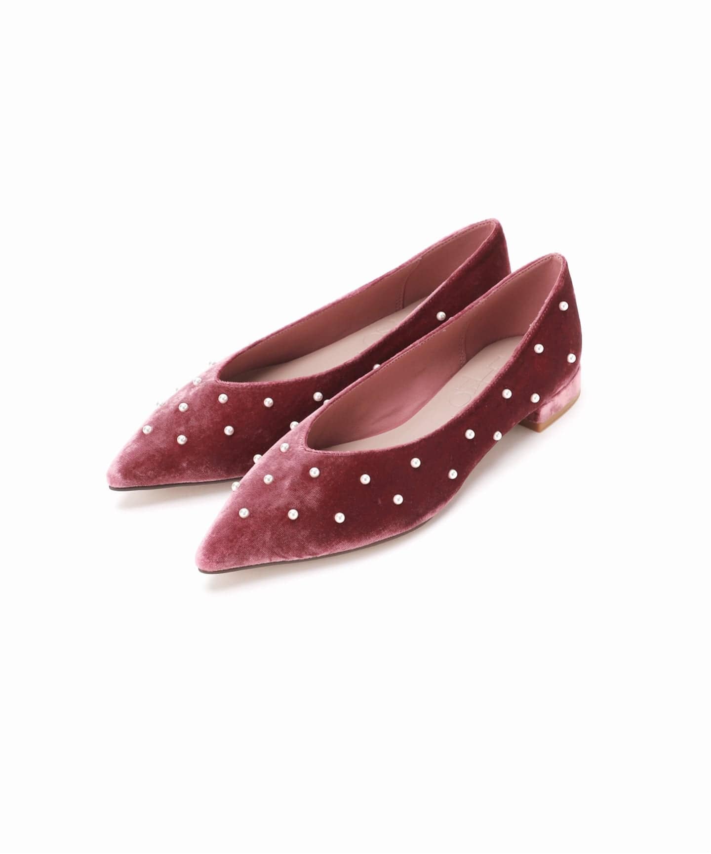 ポインテッドパールスタッズフラット（フラットシューズ）｜LE TALON
