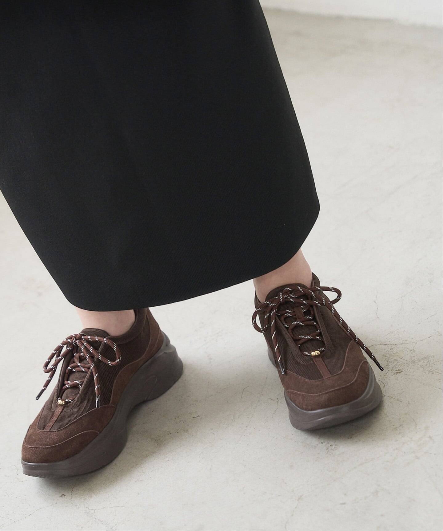 新品★ COHINA×LE TALON2WAYレースアップスニーカー Mサイズ COHINA×LE TALON2WAYレースアップスニーカー（スニーカー）｜LE