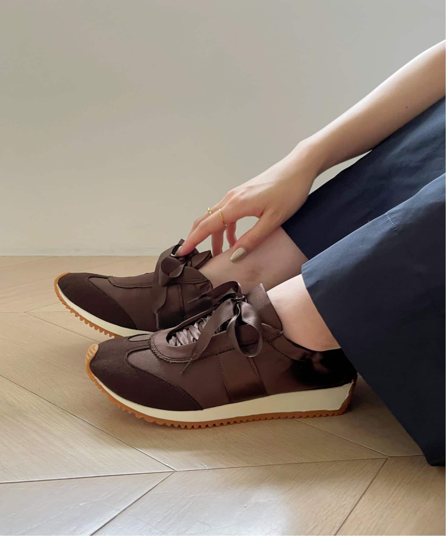 追加》L 2WAYリボンスニーカー（スニーカー）｜LE TALON（ル タロン