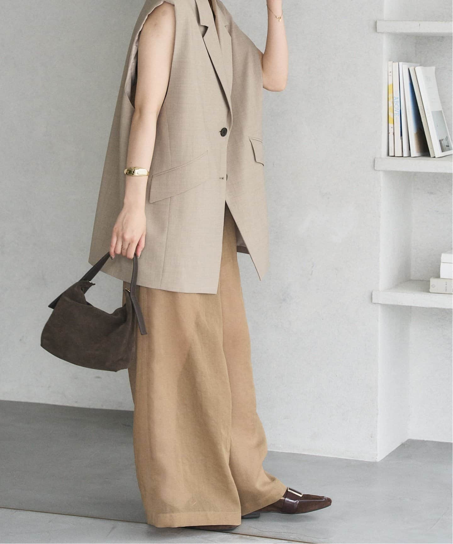 Le Talon　ルタロン　レザースクエアメタルバックルローファー　24.5 Le Talonルタロンレザースクエアメタルバックルローファー24.5