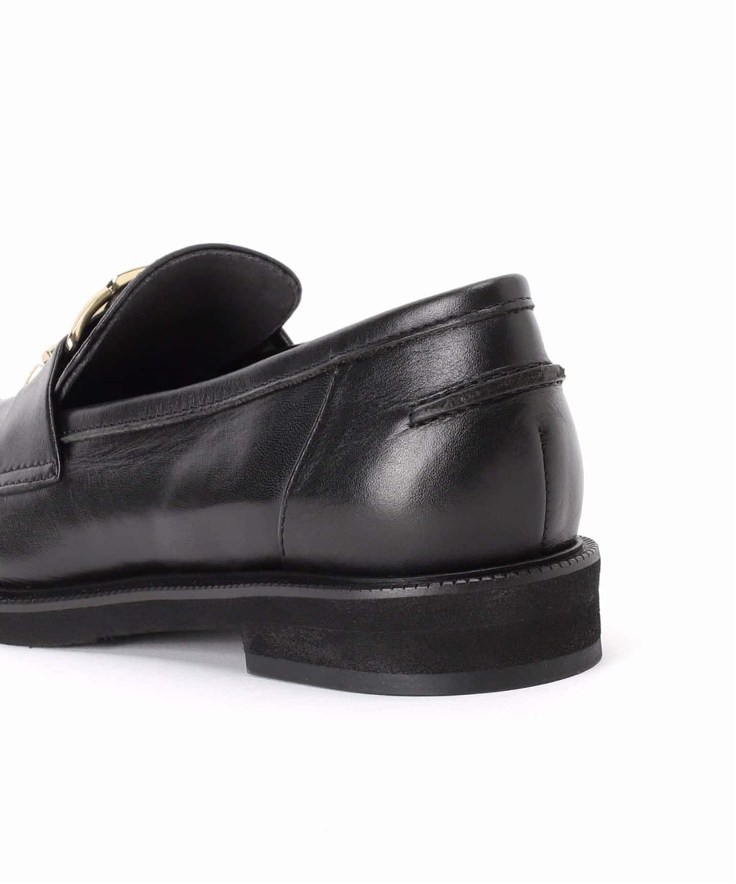 めいさん専用新品未使用letalon ブラックローファー 金属バックル付き LE TALON｜《追加》レザーメタルモチーフローファー | Rakuten