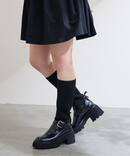 KARIN TAKUBO×LE TALON リブニットベルトブーツ