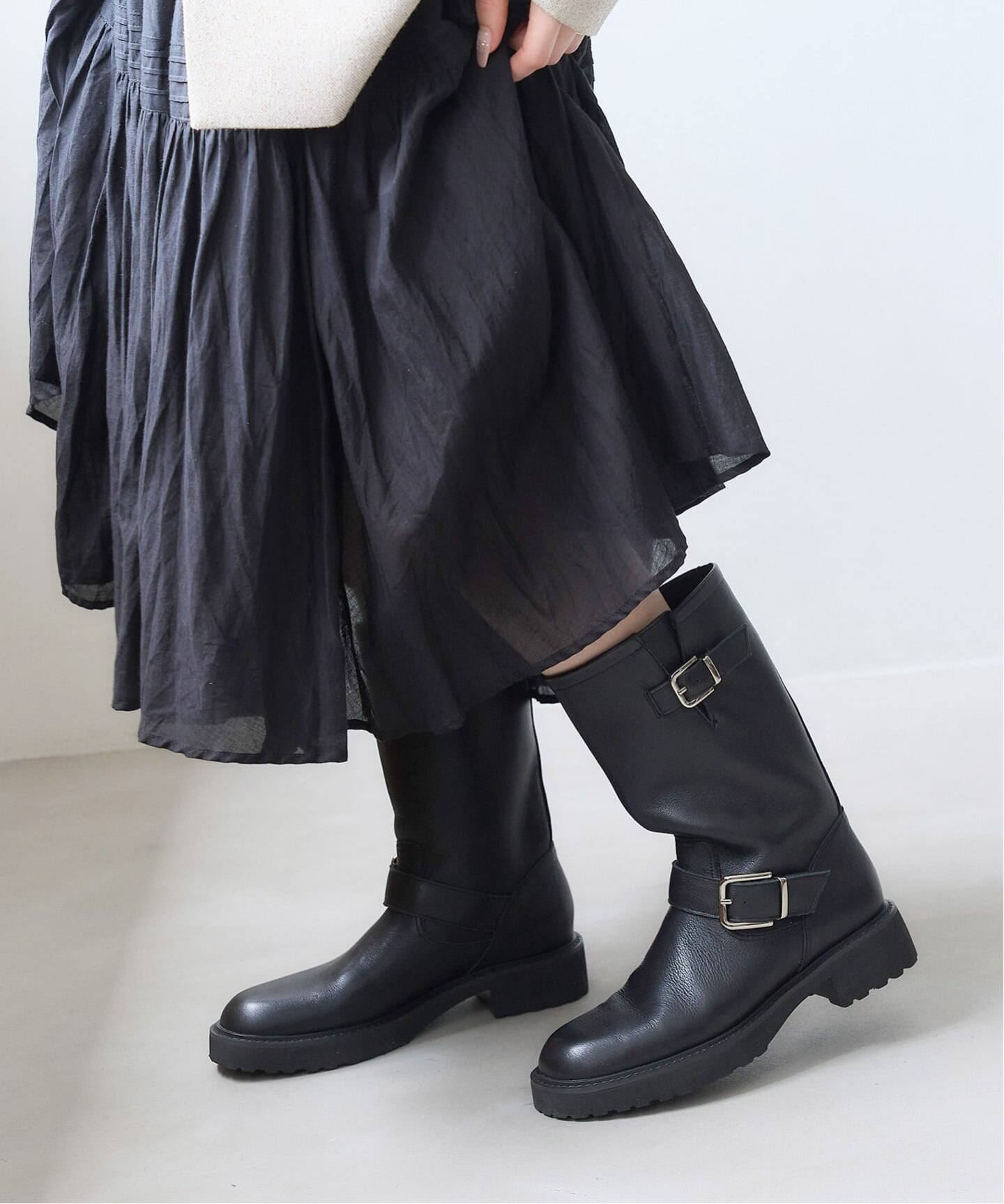 WEB限定 / 追加》レザーエンジニアブーツ（ブーティ・ショート