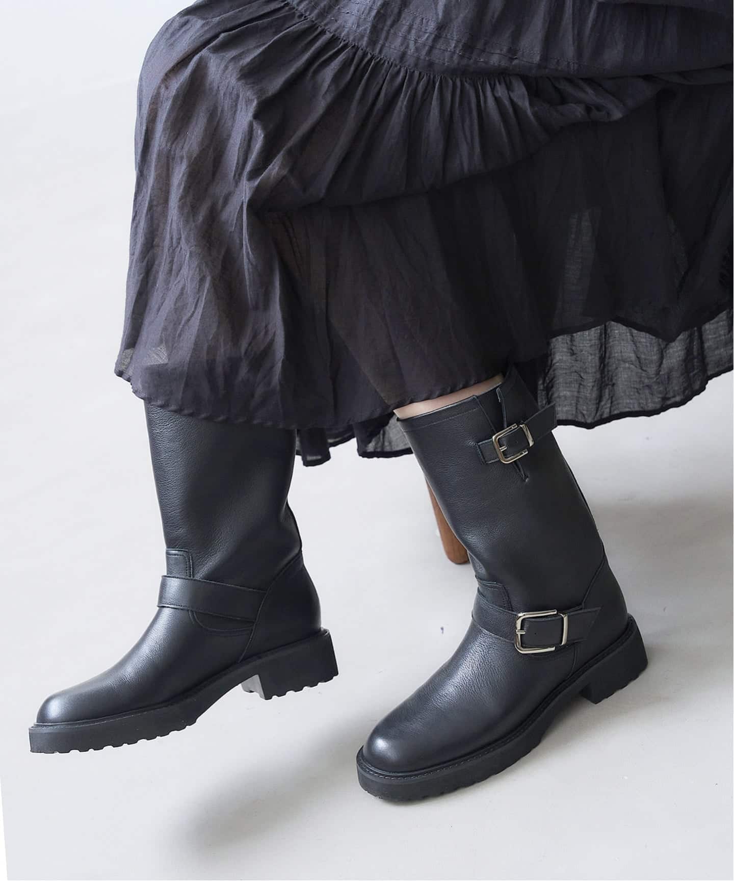 WEB限定 / 追加》レザーエンジニアブーツ（ブーティ・ショート