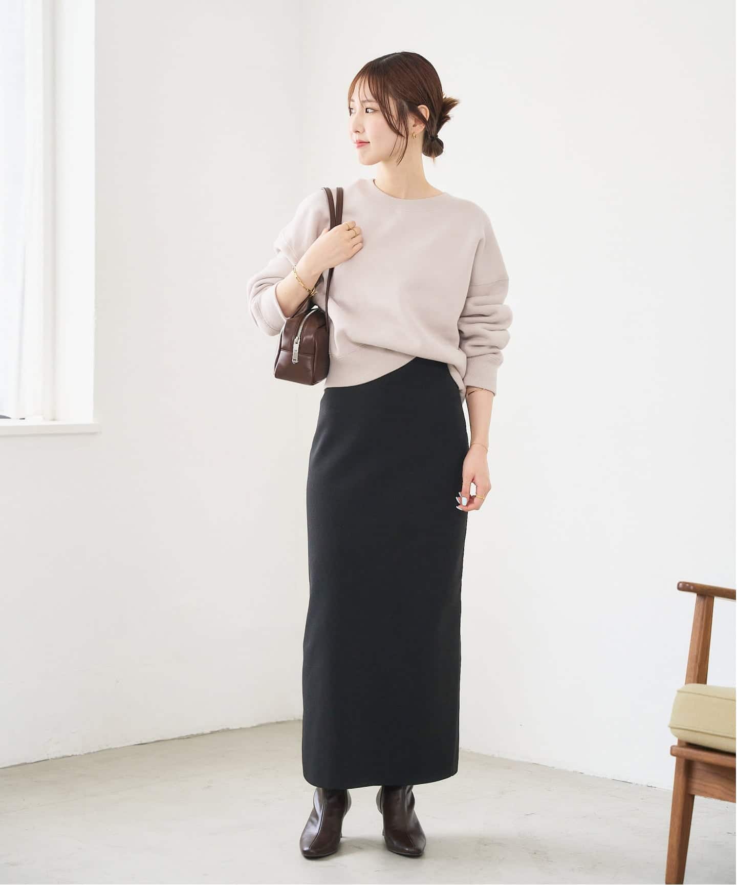 追加》6cmフレンチスクエアフィットショートブーツ（ブーティ