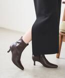 《追加》6cmフレンチスクエアフィットショートブーツ