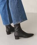 《追加予約》3cmフレンチスクエアフィットショートブーツ