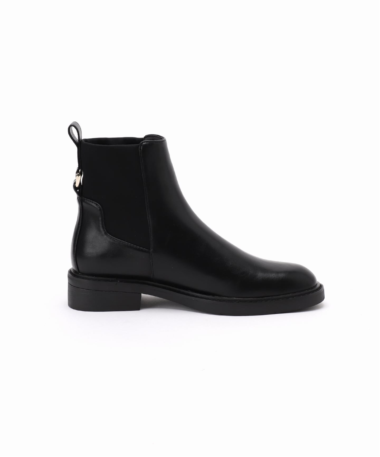 極美品✨LE TALON ストレッチ サイドジップ ショートブーツ 黒 L モールドストレッチショートブーツ（ブーティ・ショートブーツ）｜LE