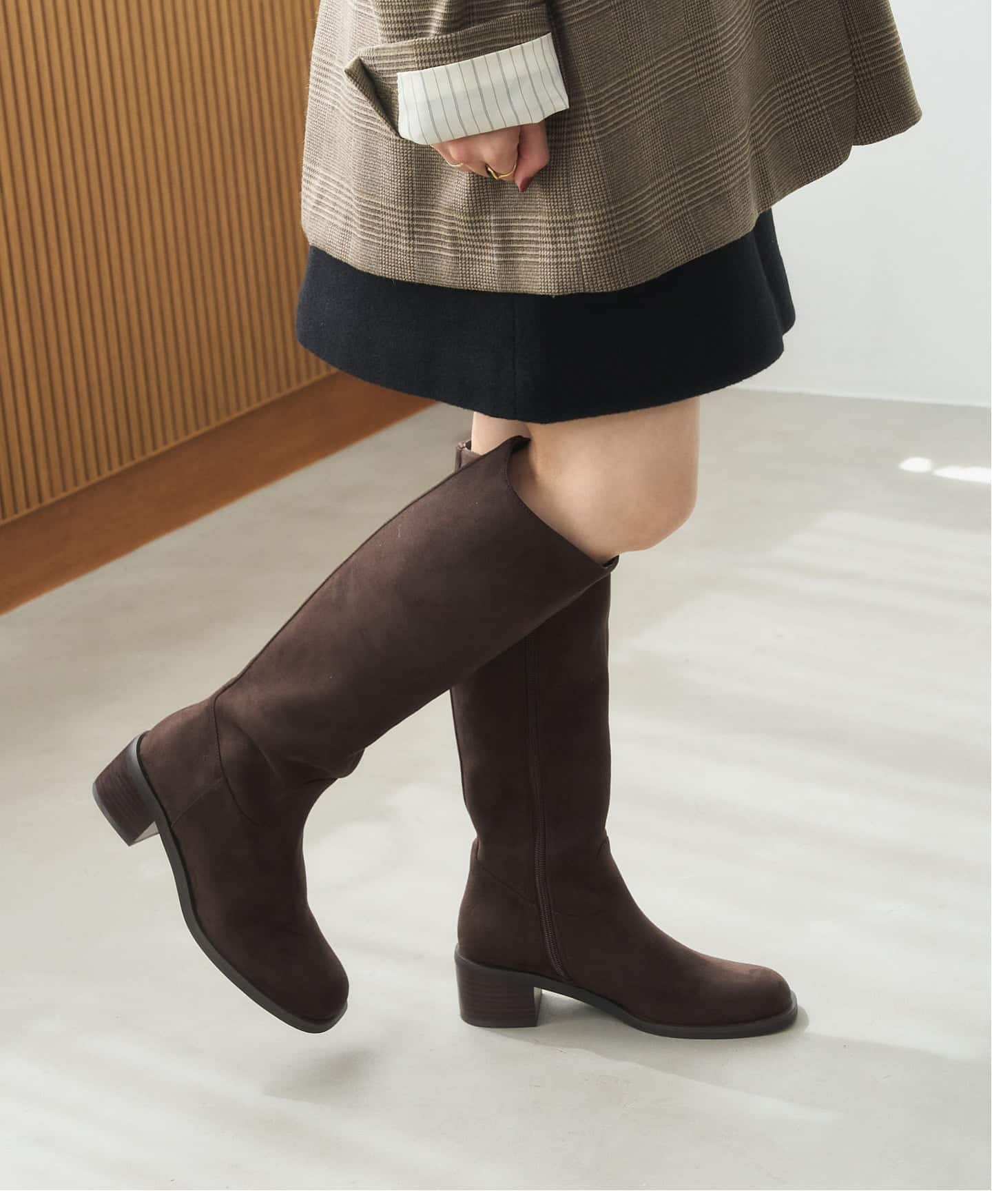 《予約》5cmストレートロングブーツ