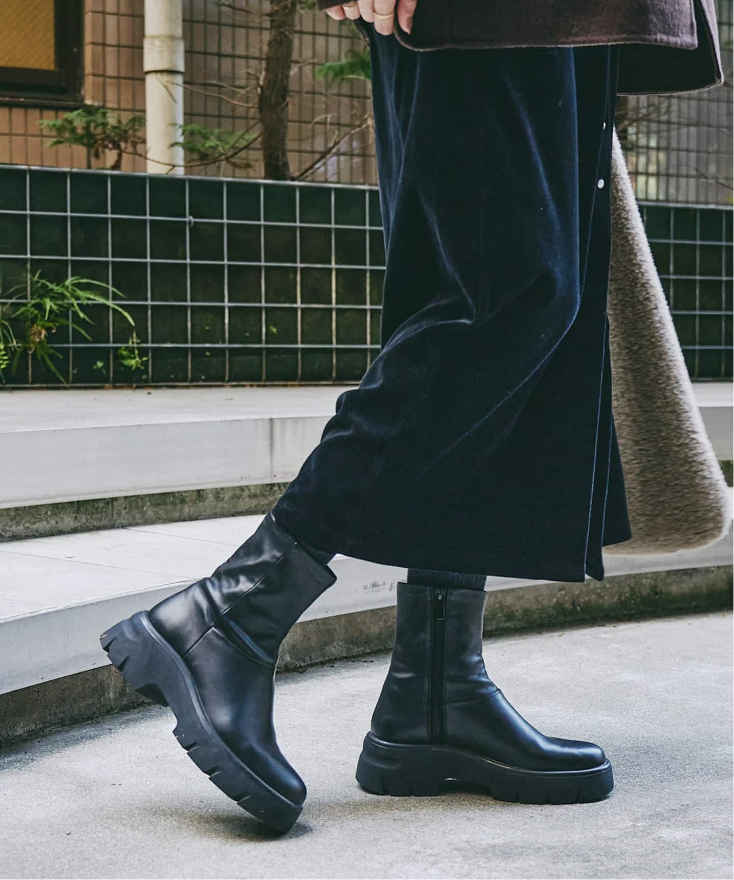 WEB+高輪店限定/追加予約3》6cmボリュームソールフィットショート