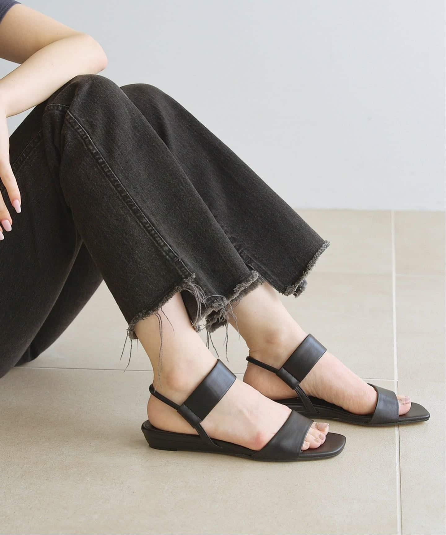 追加2》2cmゴムストラップサンダル（サンダル）｜LE TALON（ル タロン