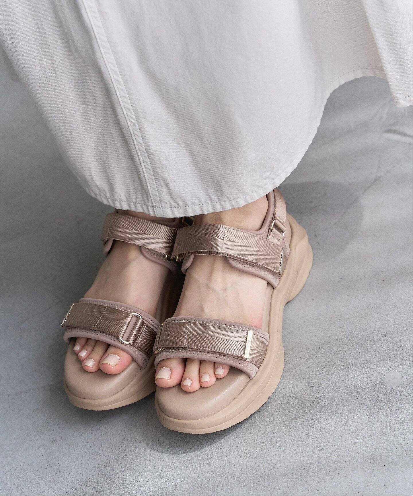 COHINA×LE TALONコンビベルトスニーカーサンダルMサイズ COHINA×LE TALONコンビベルトスニーカーサンダル（サンダル