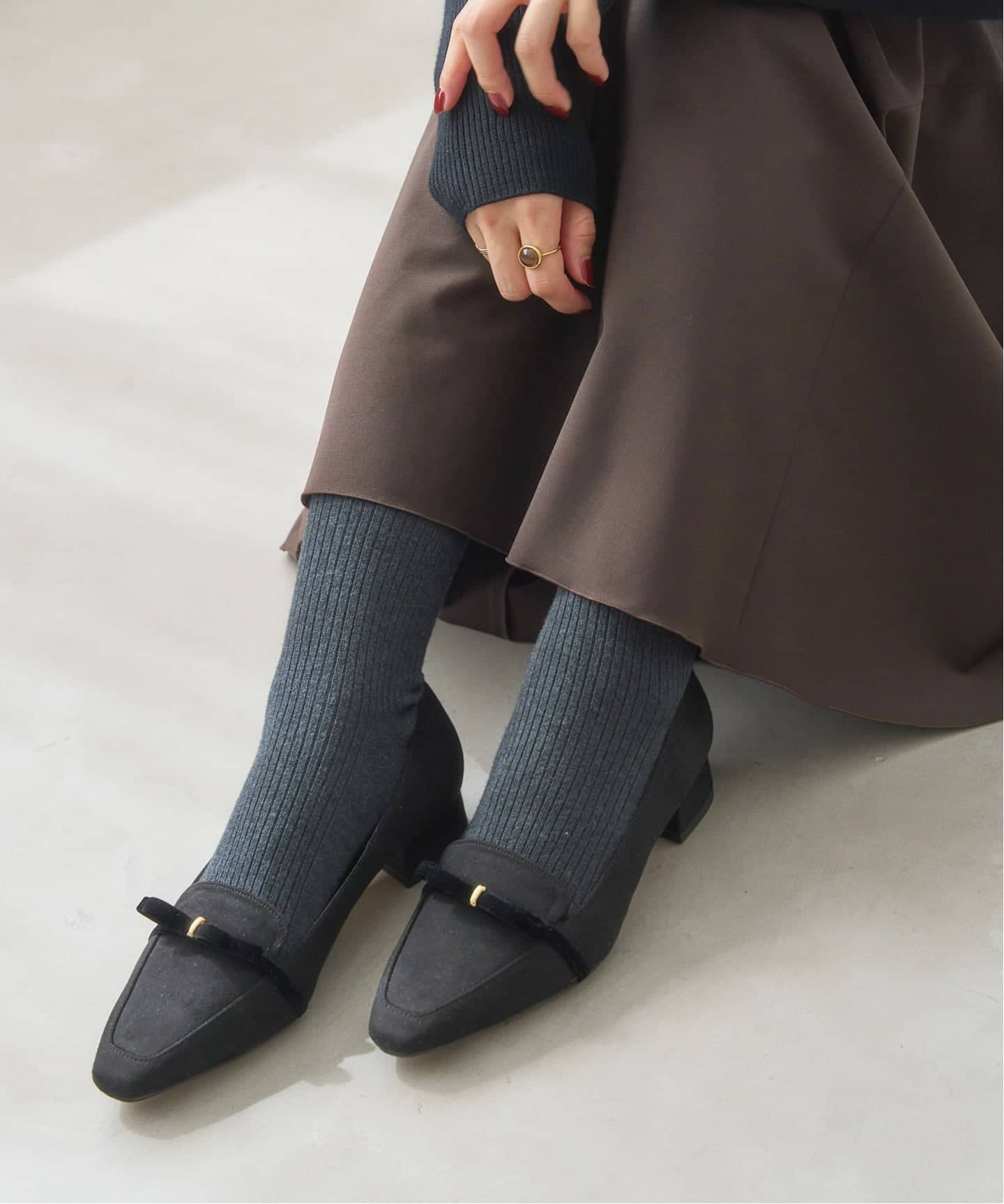 ルタロン（LE TALON）/3cmフレンチリボンローファー 3cmフレンチリボンローファー（ローファー）｜LE TALON（ル タロン）の