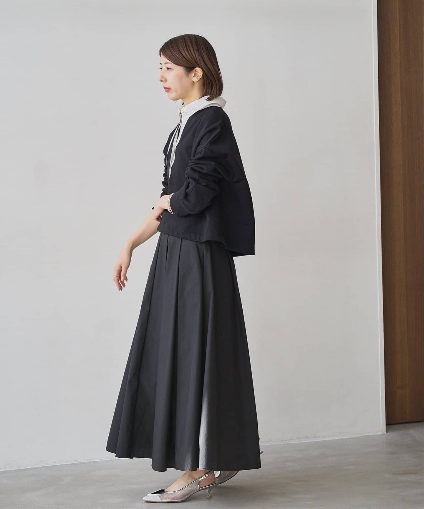 4.5cmハートチュールスリングバック（パンプス）｜LE TALON（ル