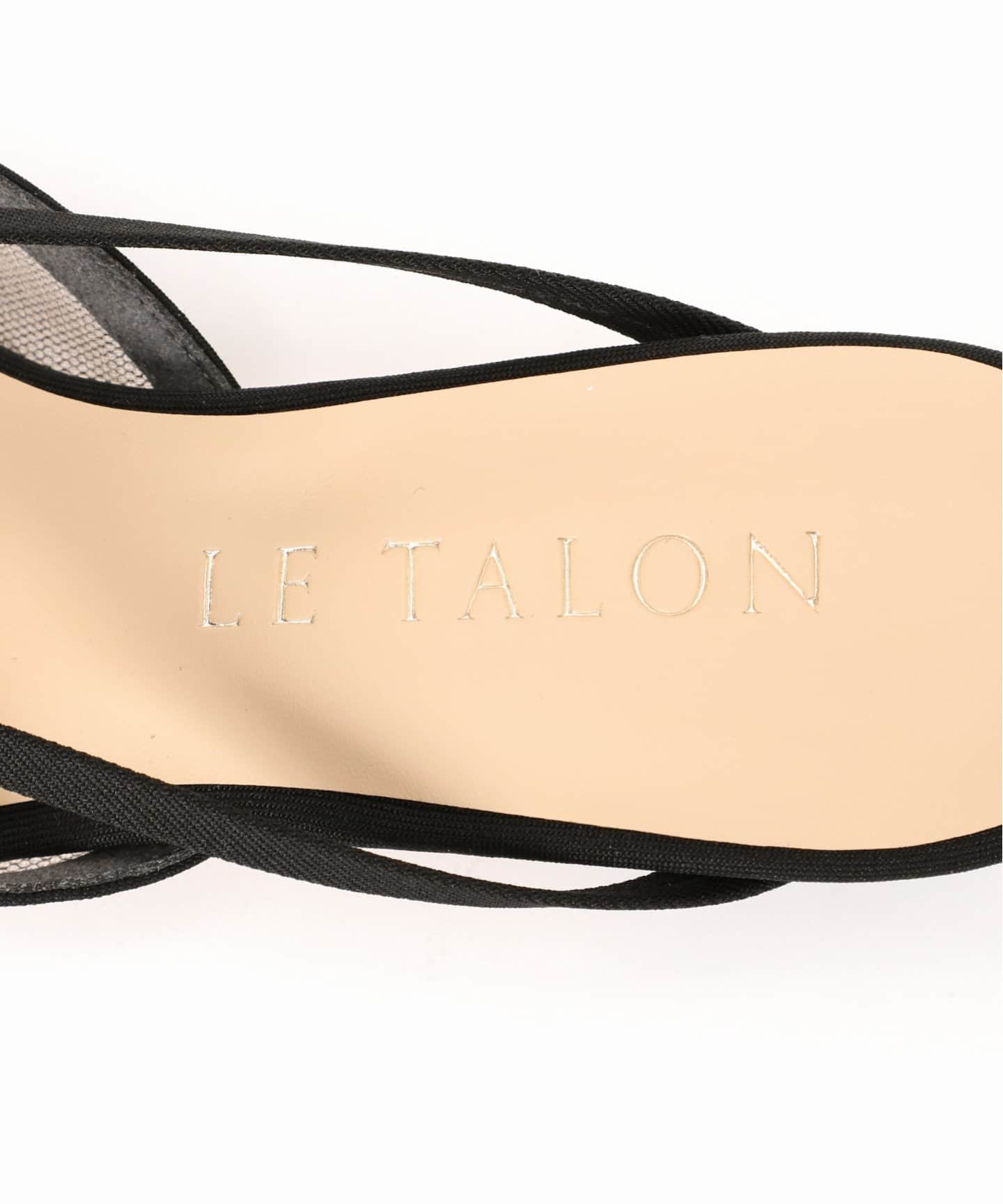 LE TALON ルタロン 3.5cmシアーリボンミュール ベージュ S 3.5cmシアーリボンミュール（パンプス）｜LE TALON（ル タロン