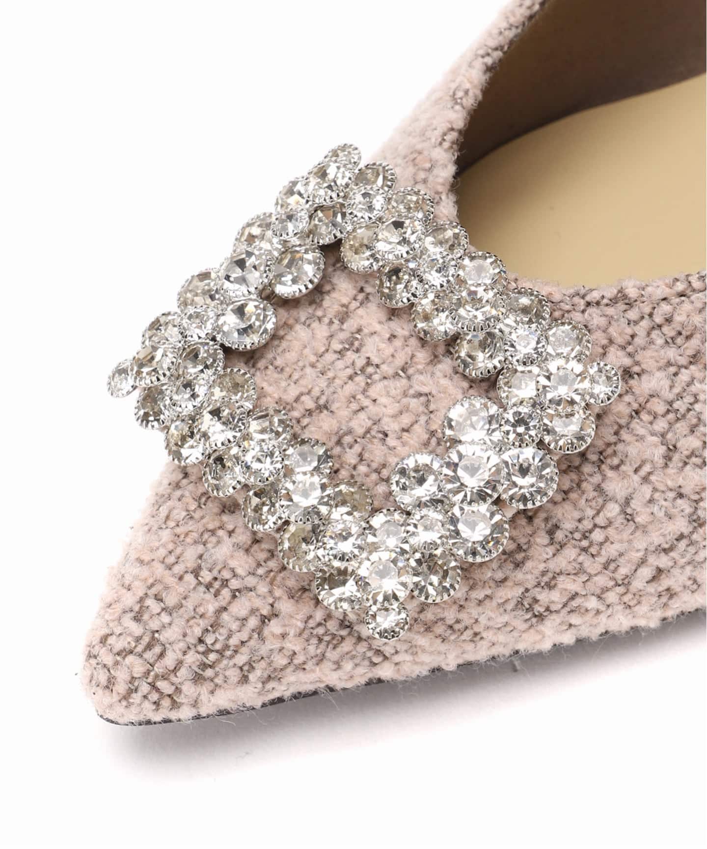 4.5cmフラワービジューバックルパンプス（パンプス）｜LE TALON（ル