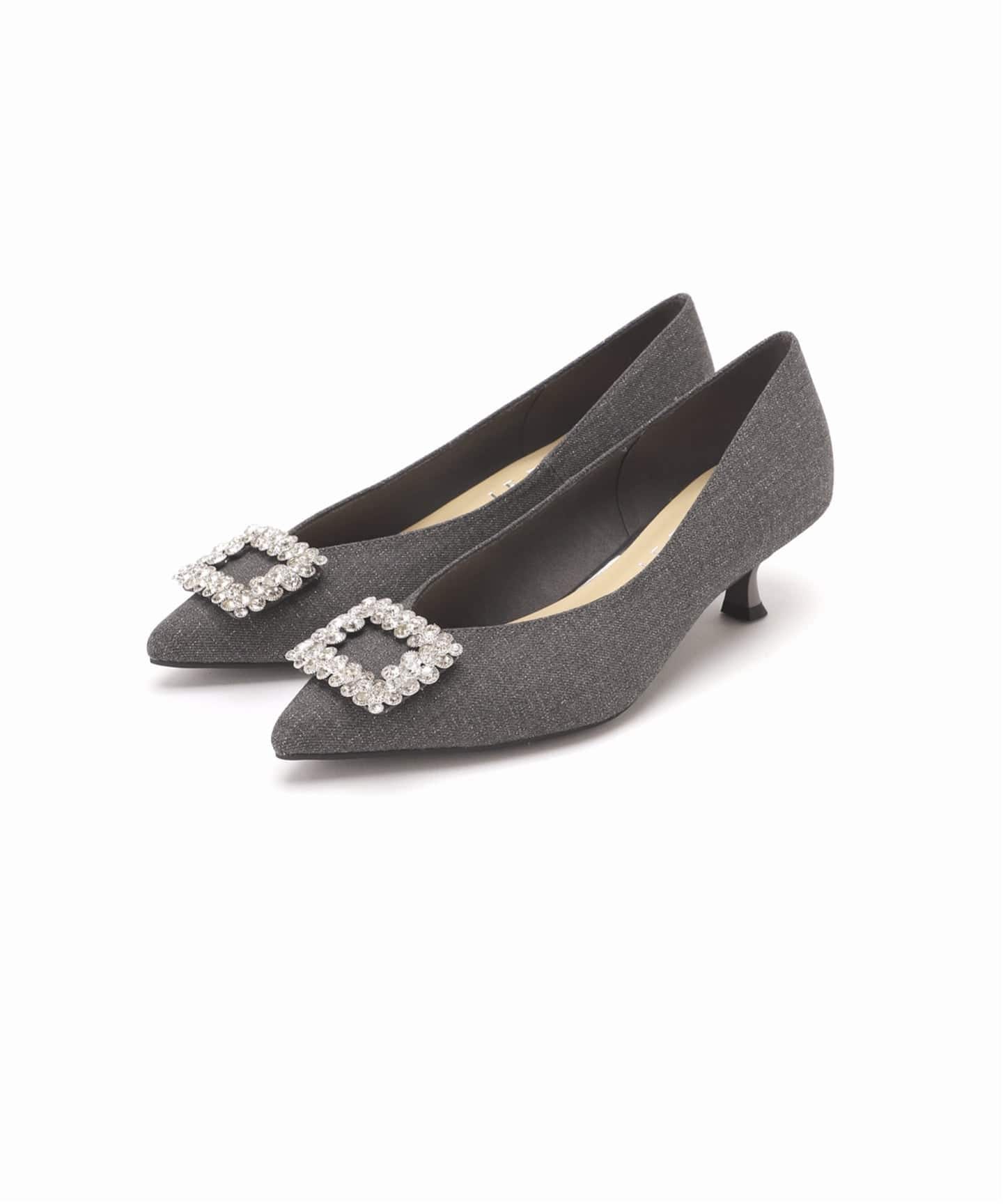 4.5cmフラワービジューバックルパンプス（パンプス）｜LE TALON（ル