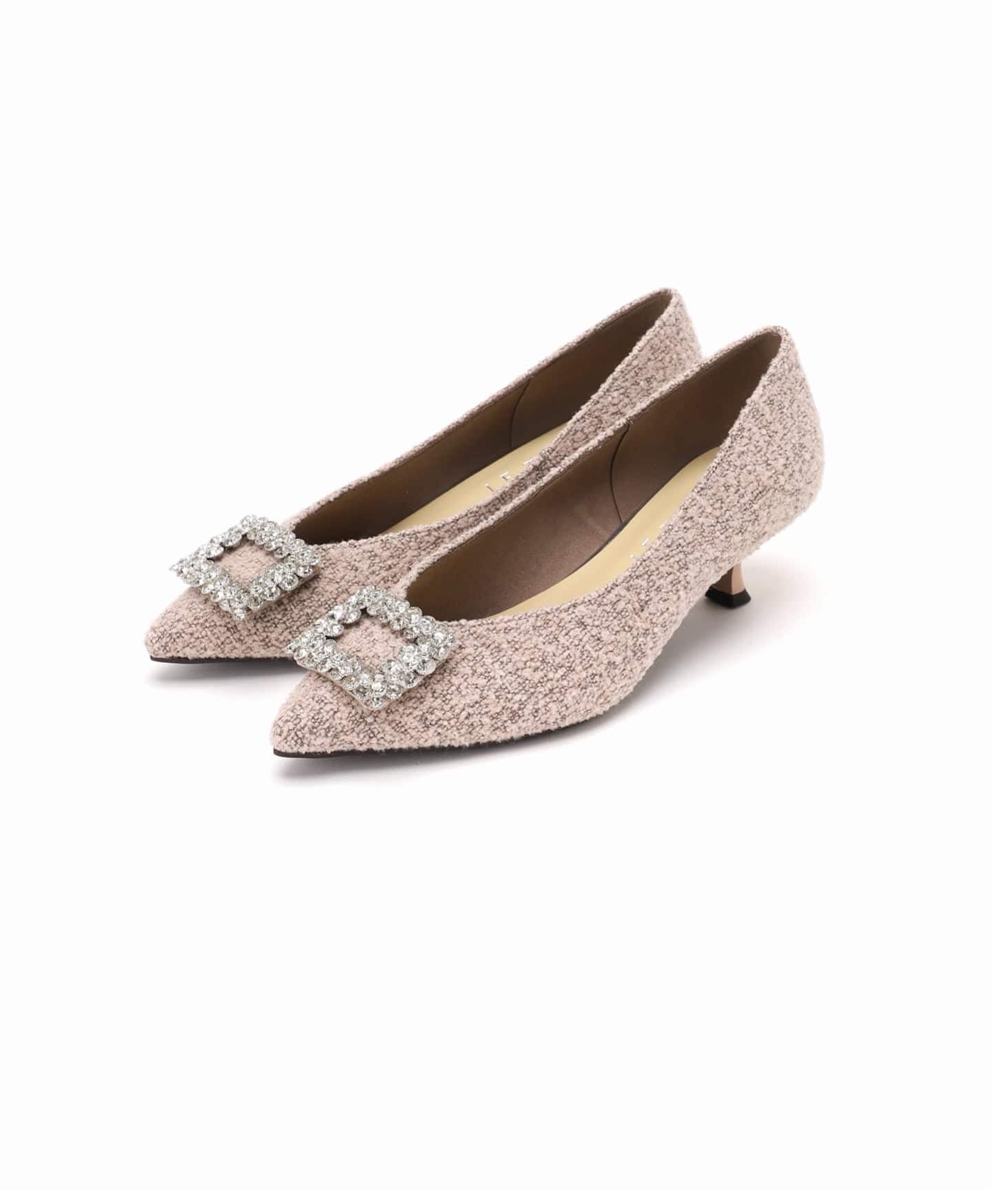 4.5cmフラワービジューバックルパンプス（パンプス）｜LE TALON（ル