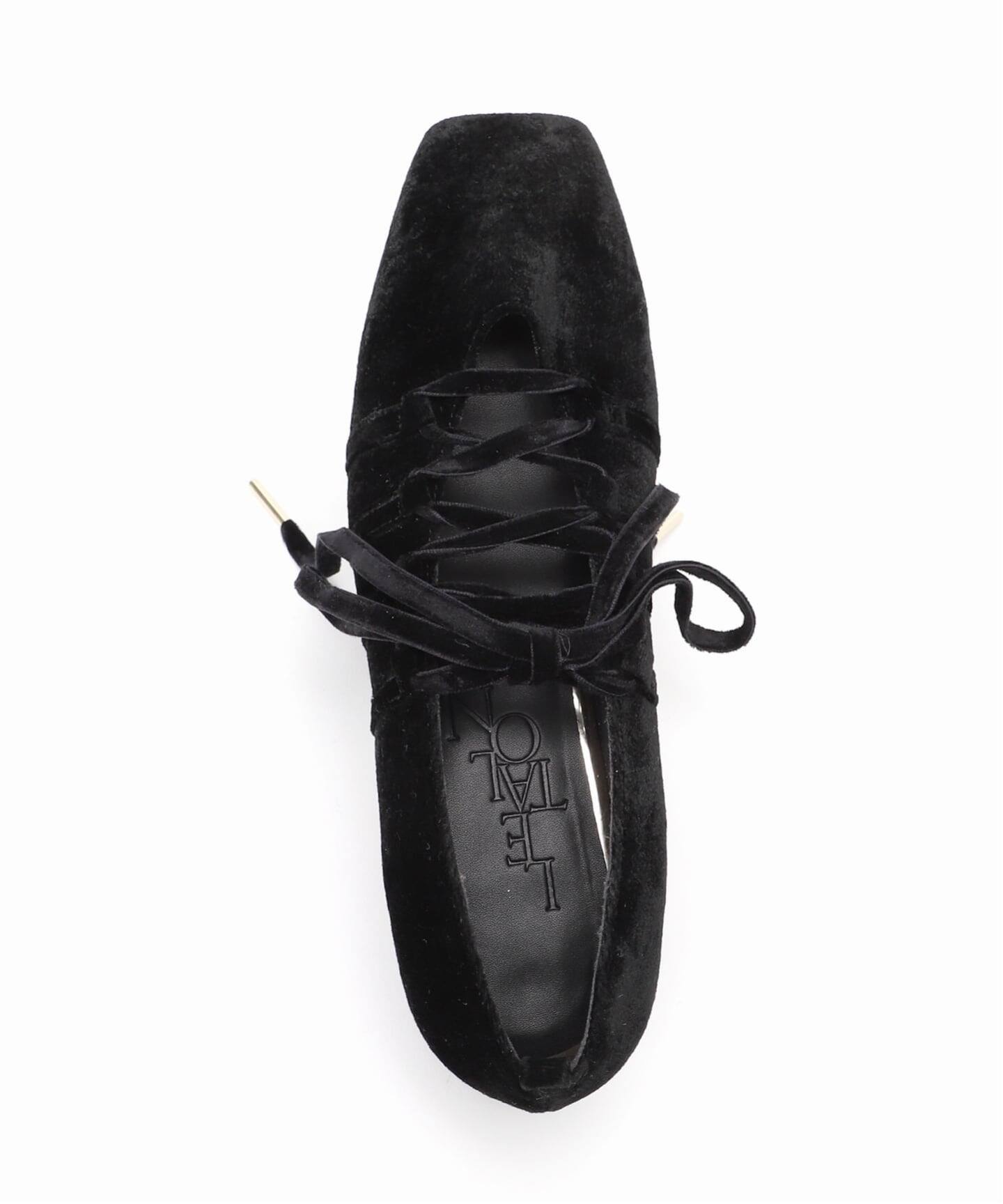 追加》3cmスクエアレースアップパンプス（パンプス）｜LE TALON（ル