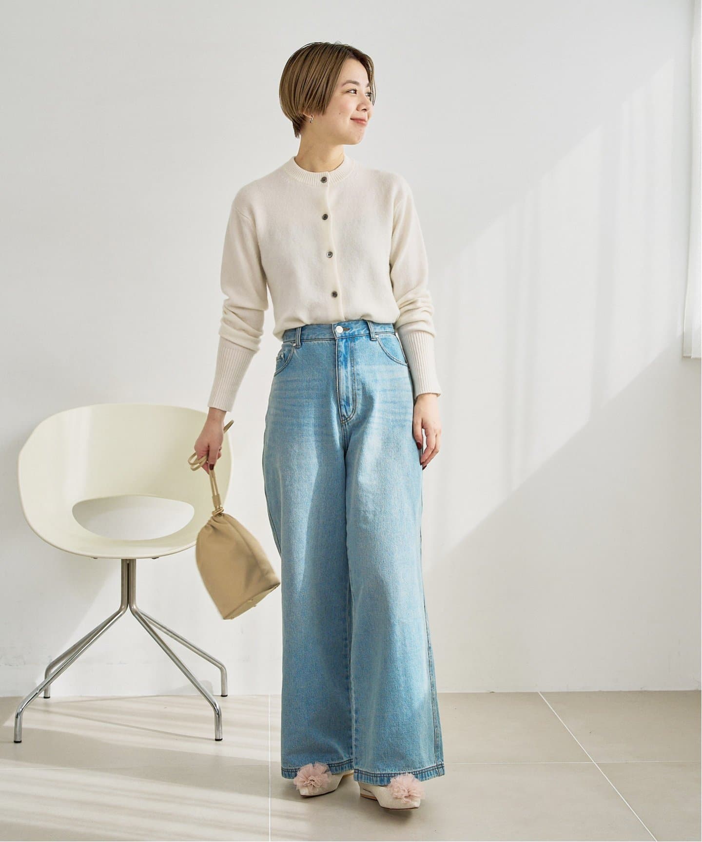 Le Talon　Happy⭐ 　ポインテッドチュールコンビフラット New arrival！】 大人気シューズが2/14発売！✨ 🏷️ポインテッド