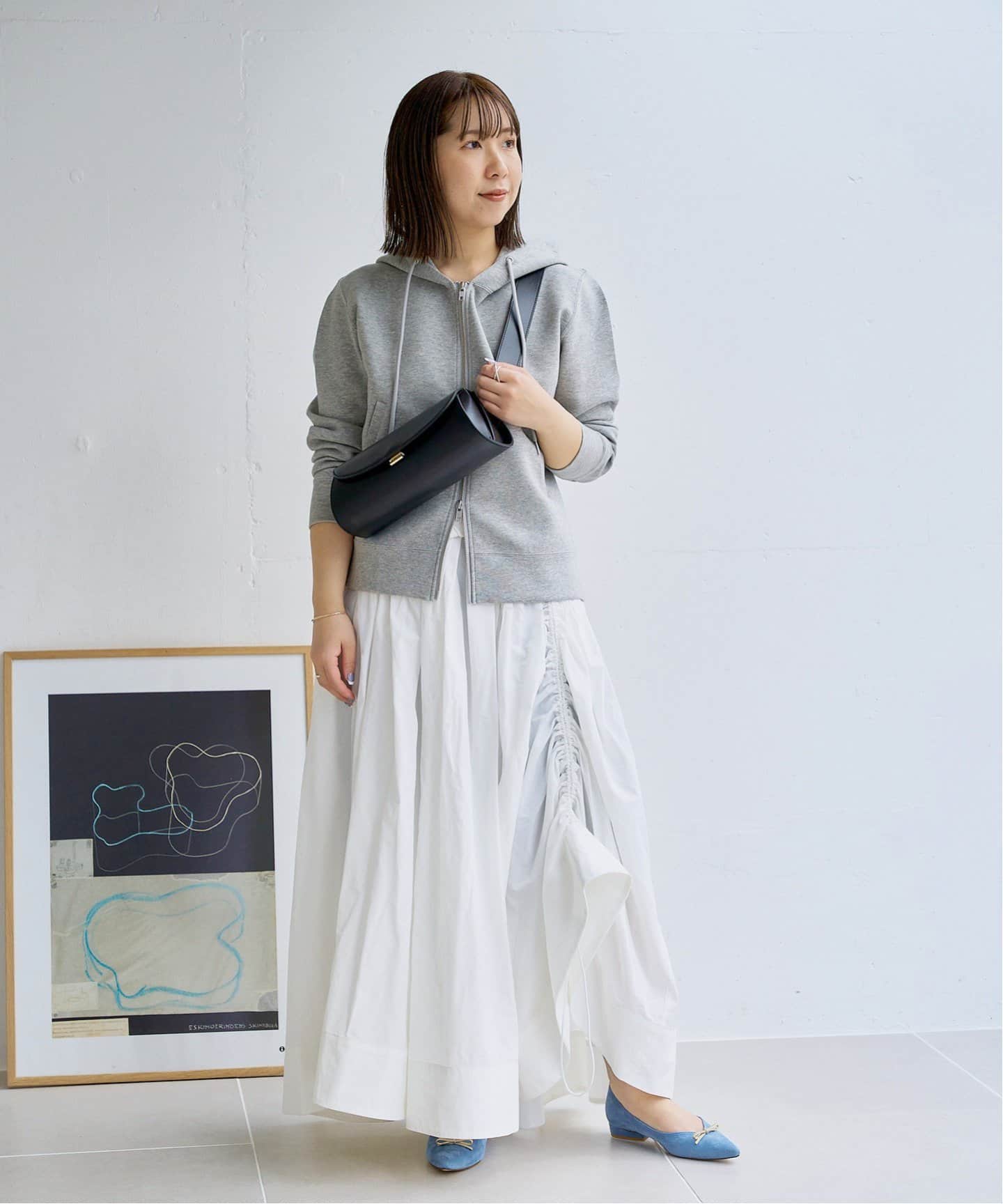 ポインテッドダブルメタルリボンフラット（フラットシューズ）｜LE