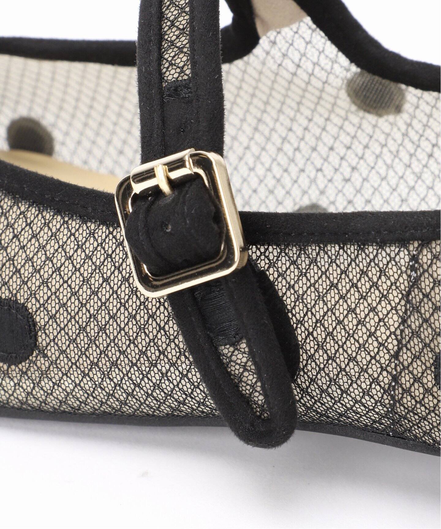 ドットチュールメリージェーン（フラットシューズ）｜LE TALON（ル