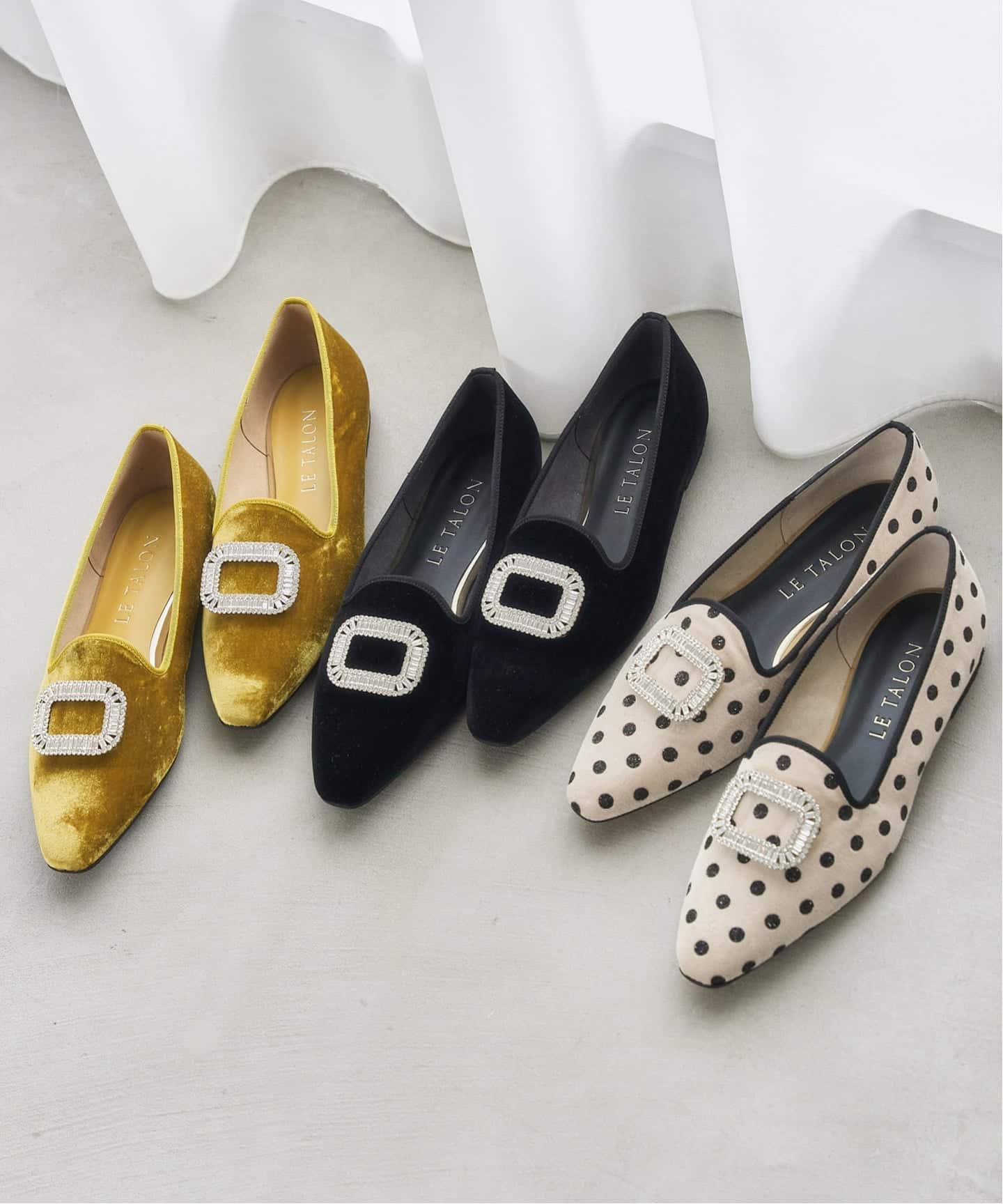 ビジューバックルオペラ（フラットシューズ）｜LE TALON（ル タロン