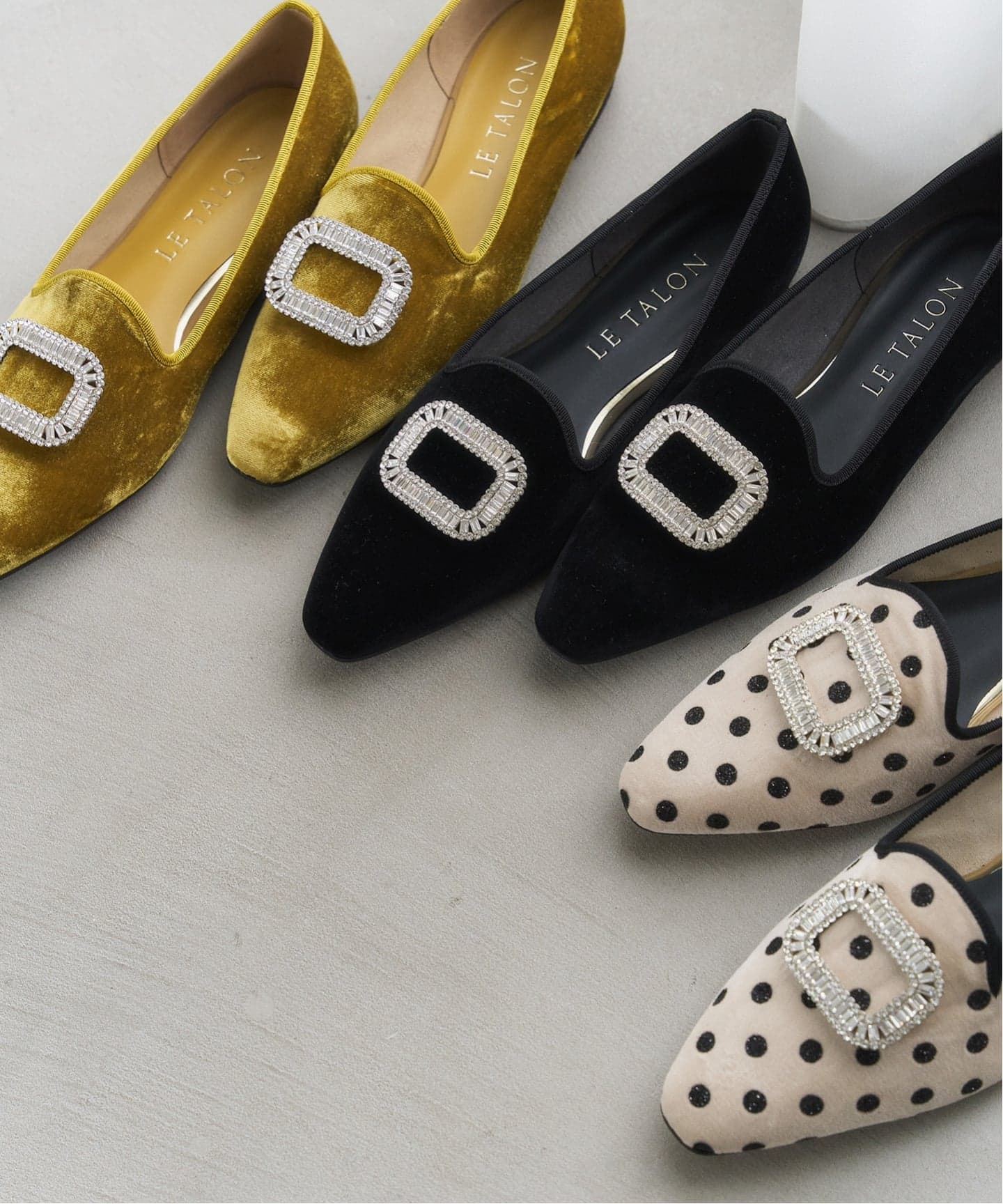 ビジューバックルオペラ（フラットシューズ）｜LE TALON（ル タロン