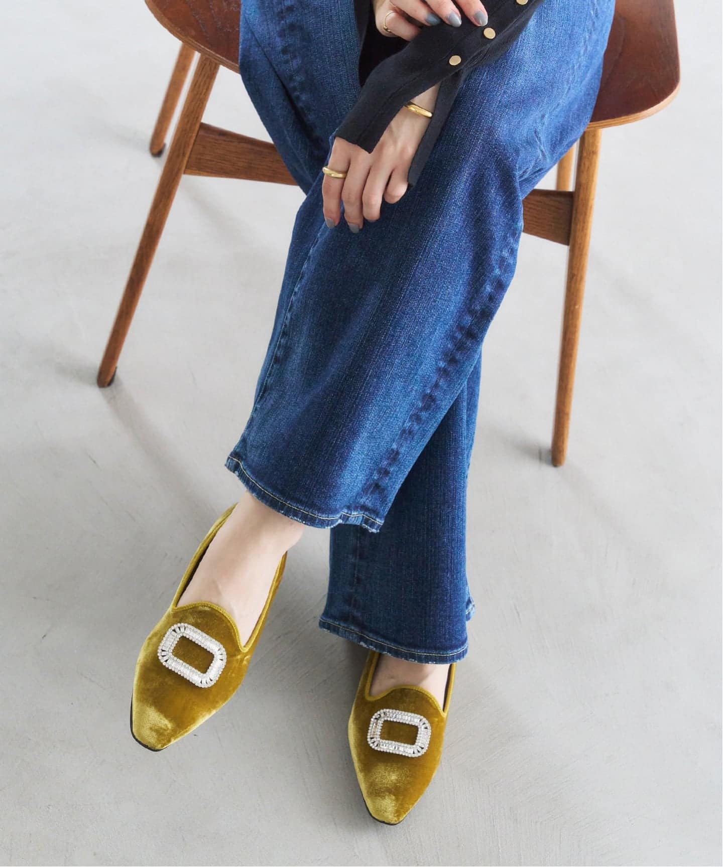 ビジューバックルオペラ（フラットシューズ）｜LE TALON（ル タロン