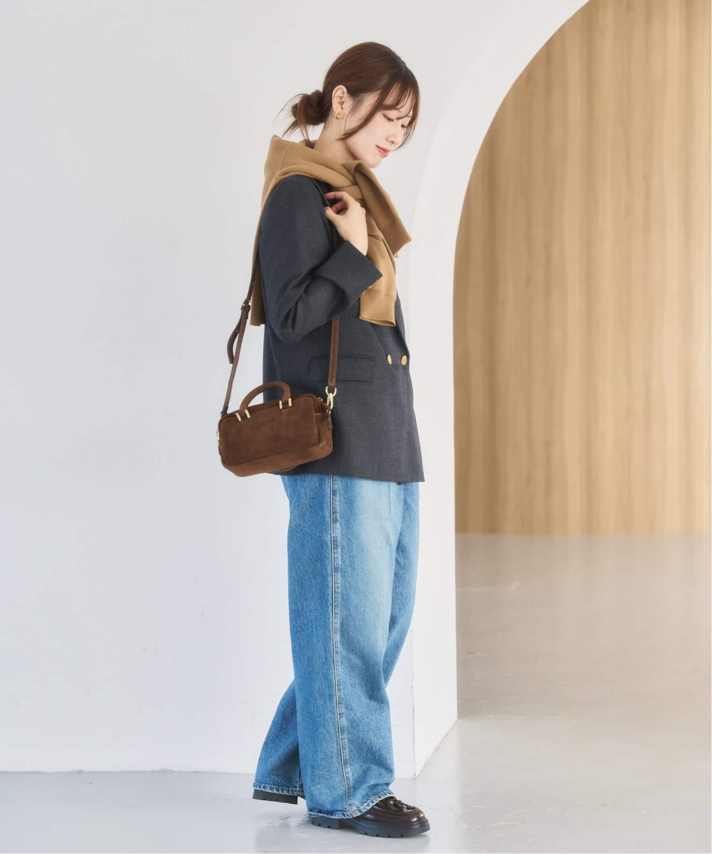 Youn-a×LE TALONアツゾコフラワーレースアップ（ローファー）｜LE