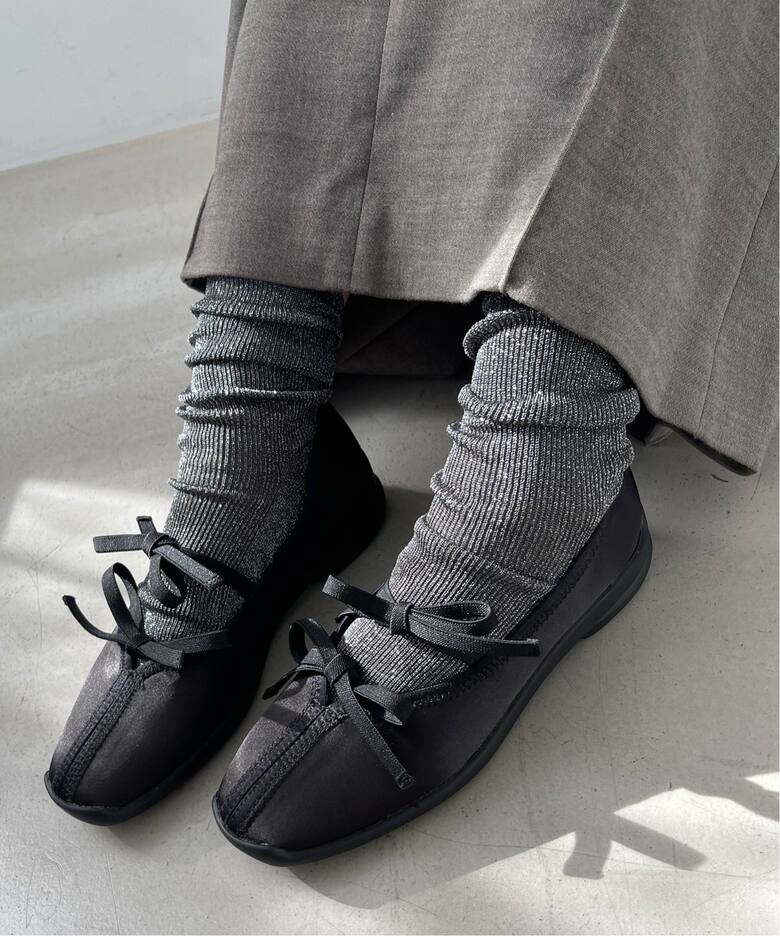 追加》Lダブルリボンバレリーナ（フラットシューズ）｜LE TALON（ル  