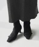 Youn-a×LE TALON 4.5cm2WAYリボンショートブーツ