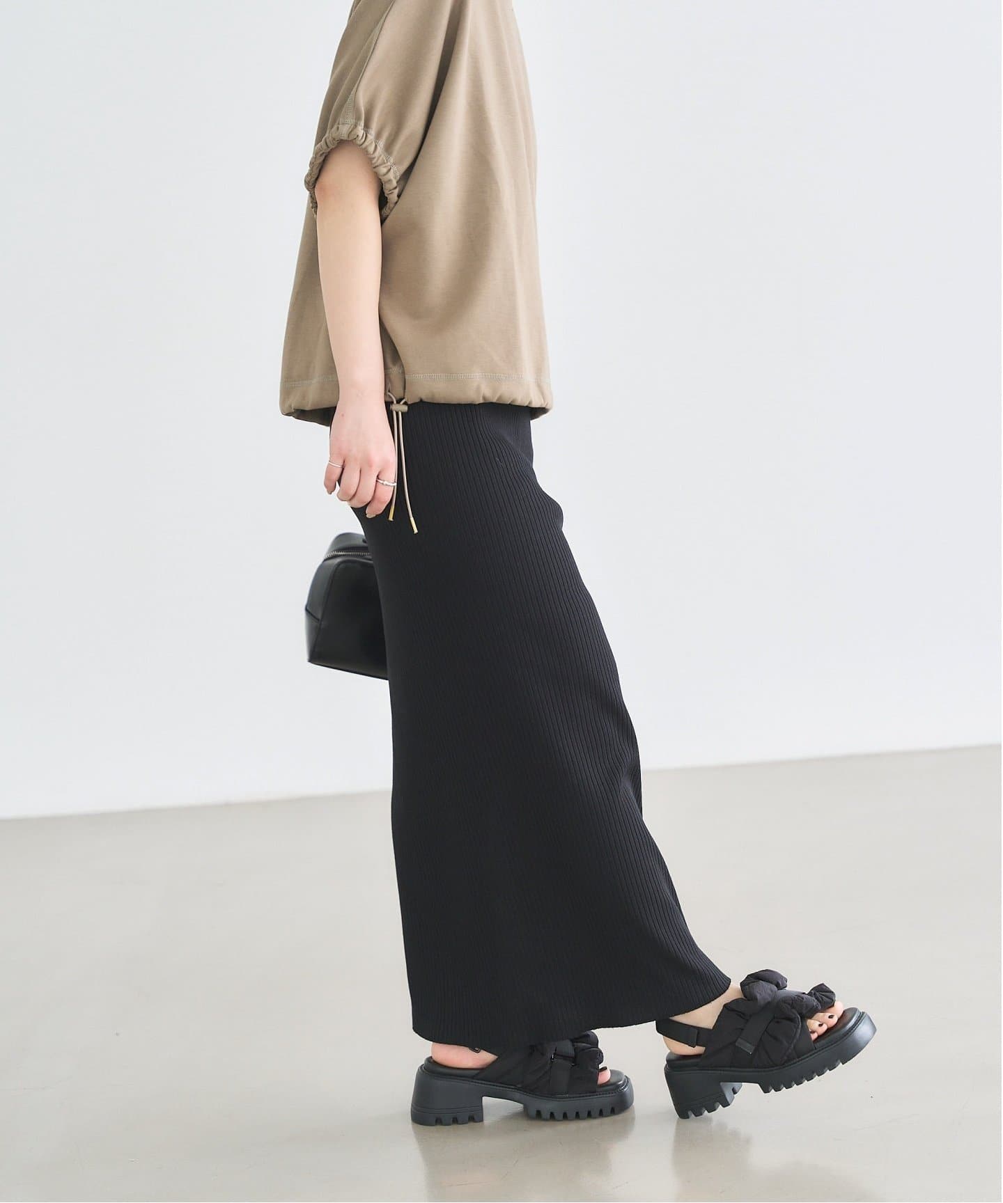 【LE TALON】田久保夏鈴コラボ　フリルクロススリングバックサンダル(S) LE TALONフリルクロススリングバックサンダル 田久保夏鈴コラボ