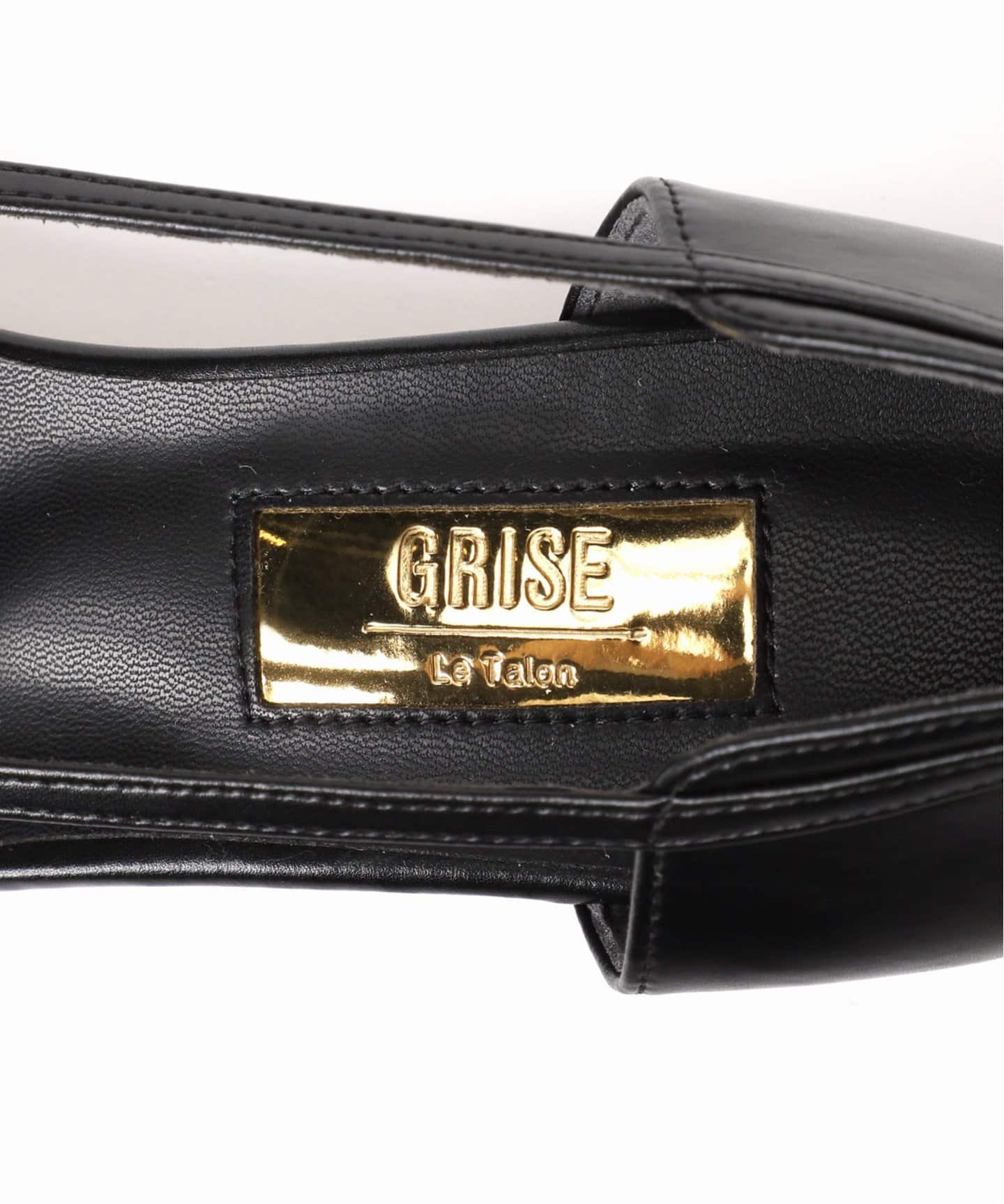 GRISE4cmナロースクエアカットセパレートパンプス（パンプス