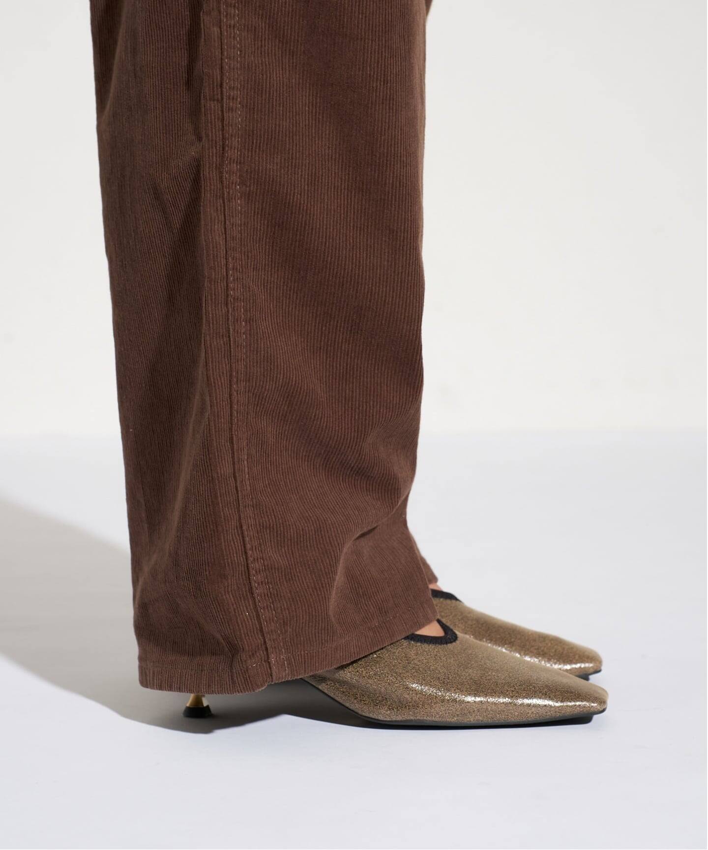 追加》GRISE5.5cmレザースクエアストレッチパンプス（パンプス