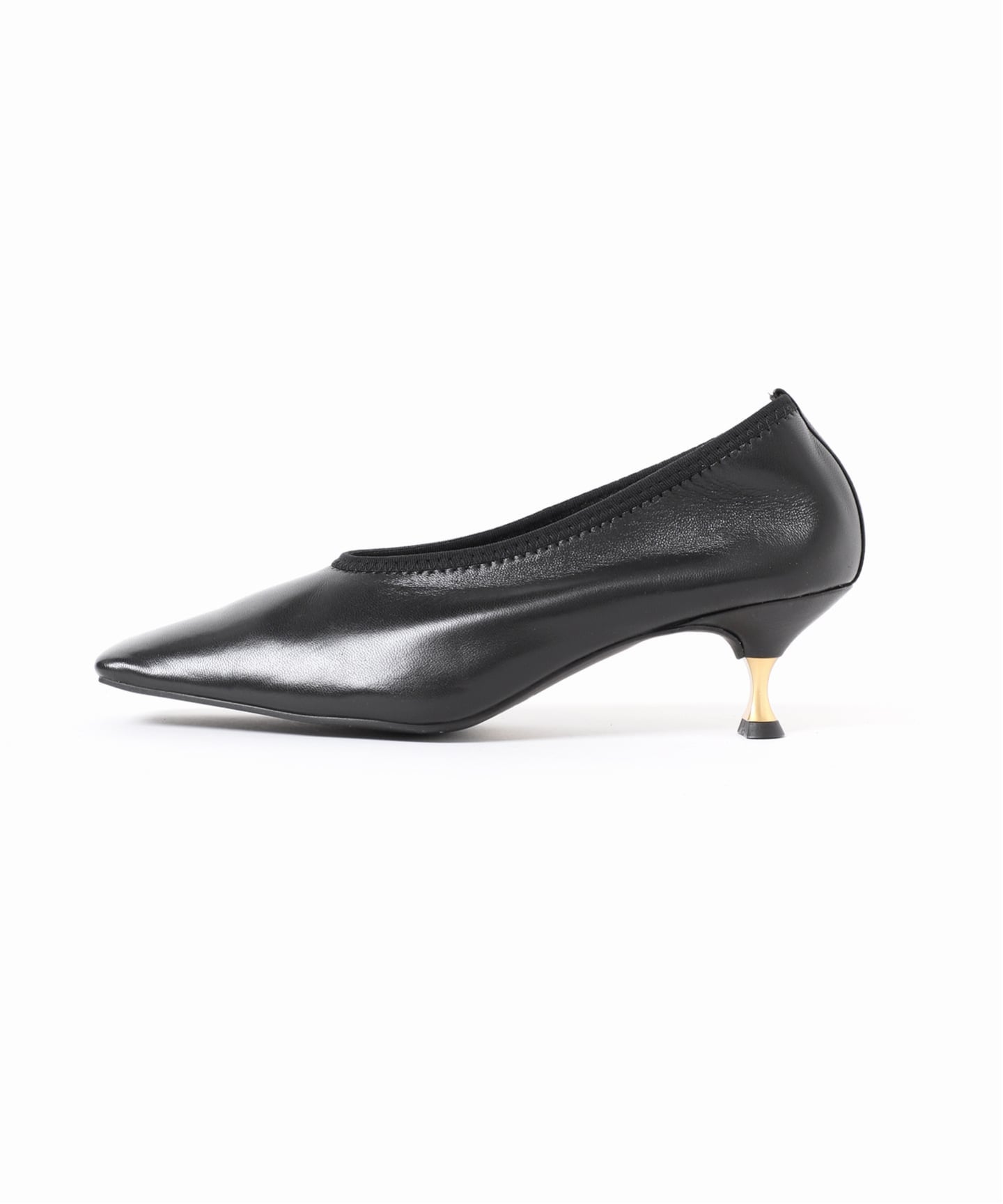 追加》GRISE5.5cmレザースクエアストレッチパンプス（パンプス）｜LE
