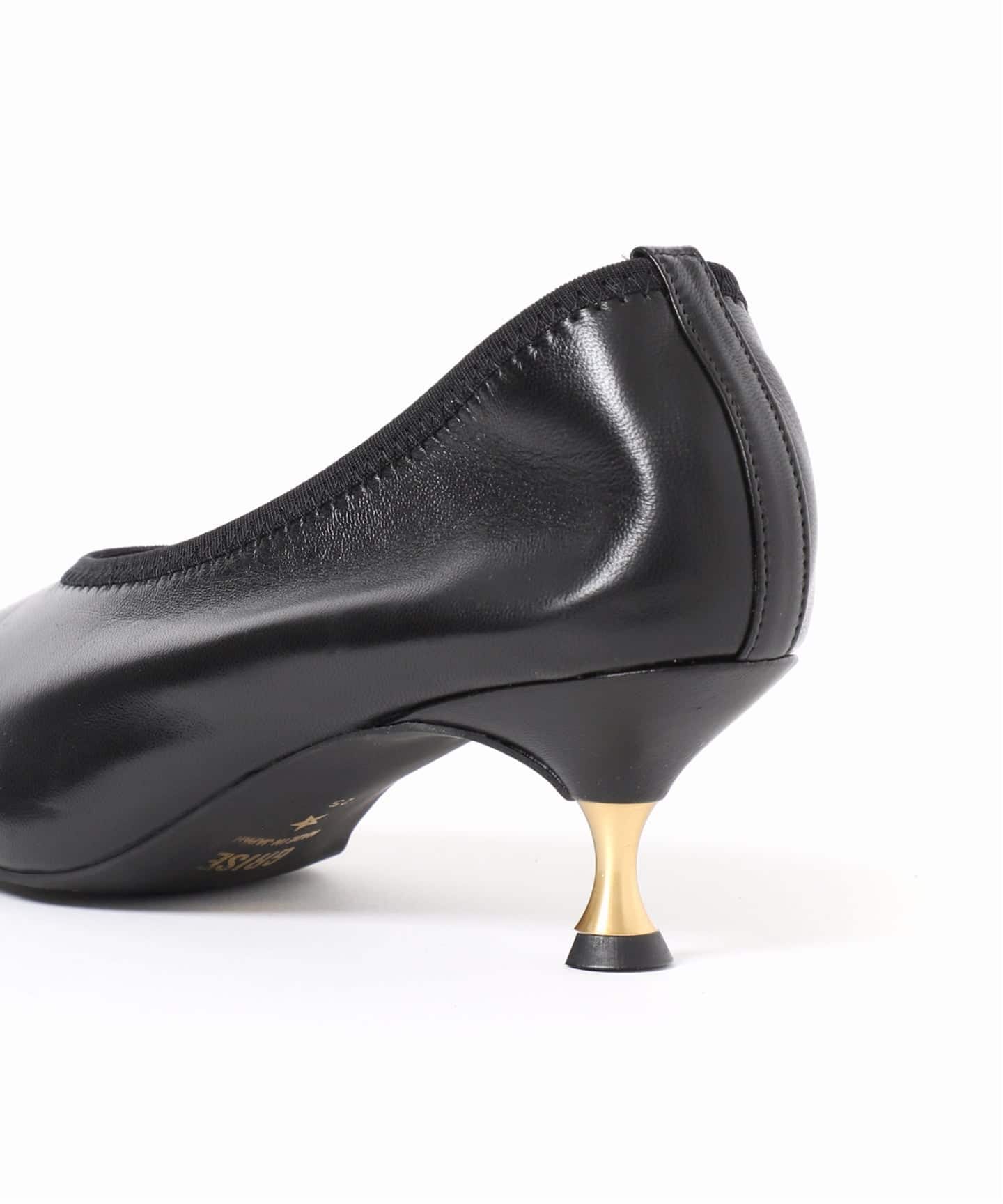 LE TALON GRISE5.5cmレザースクエアストレッチパンプス GRISE5.5cmレザースクエアストレッチパンプス | ルタロン(LE