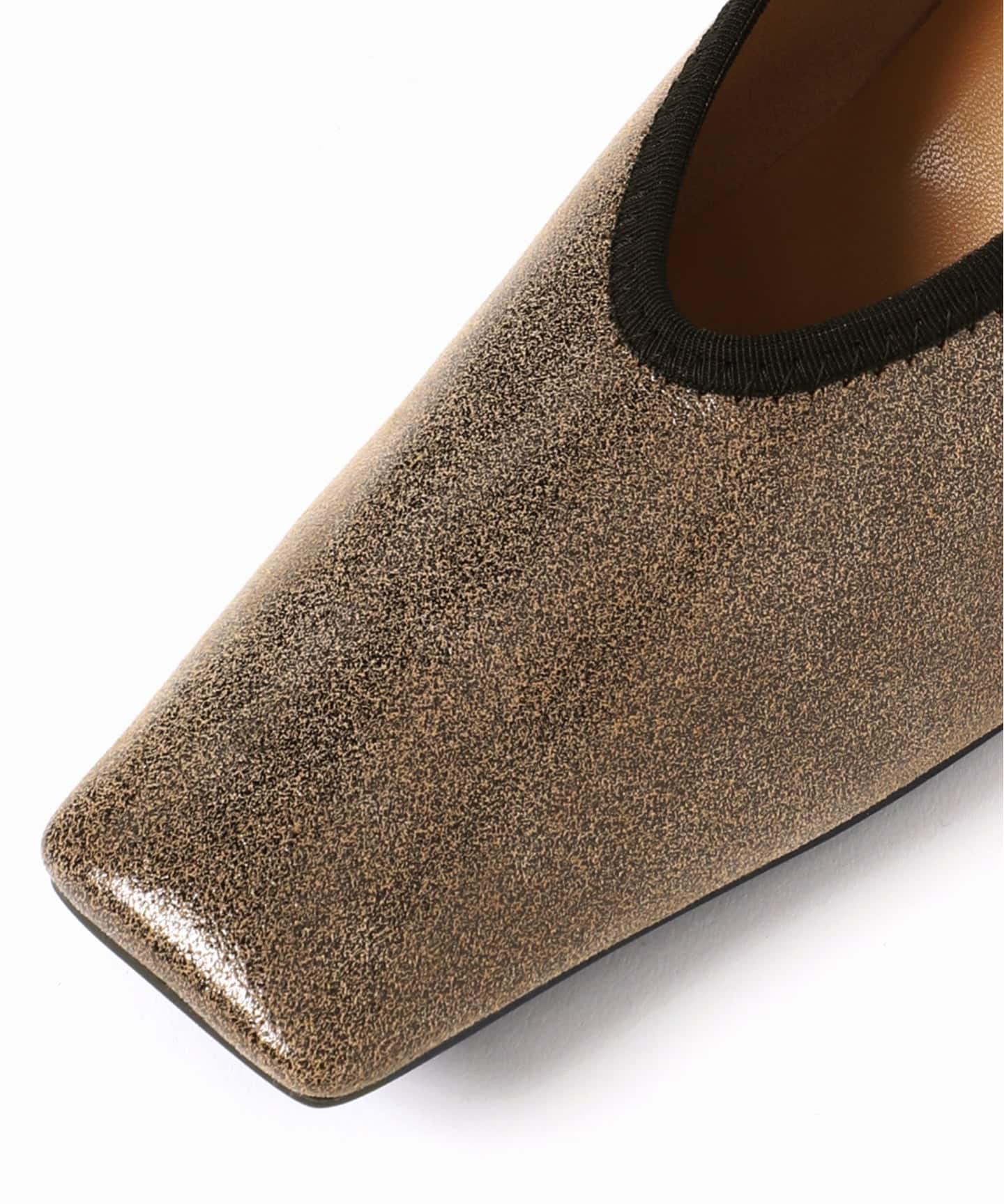 追加》GRISE5.5cmレザースクエアストレッチパンプス（パンプス）｜LE