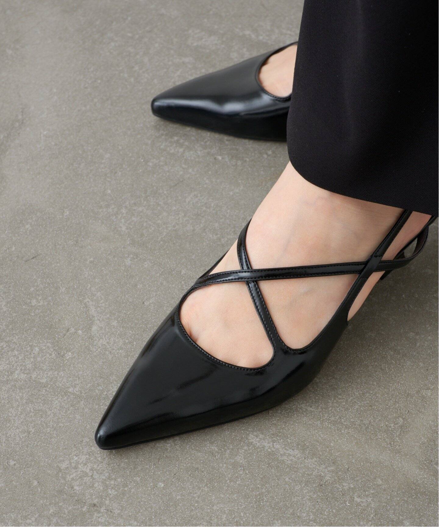 【値下げ】sahara グリッタースリングバックパンプス　Lサイズ sahara グリッタースリングバックパンプスLサイズ