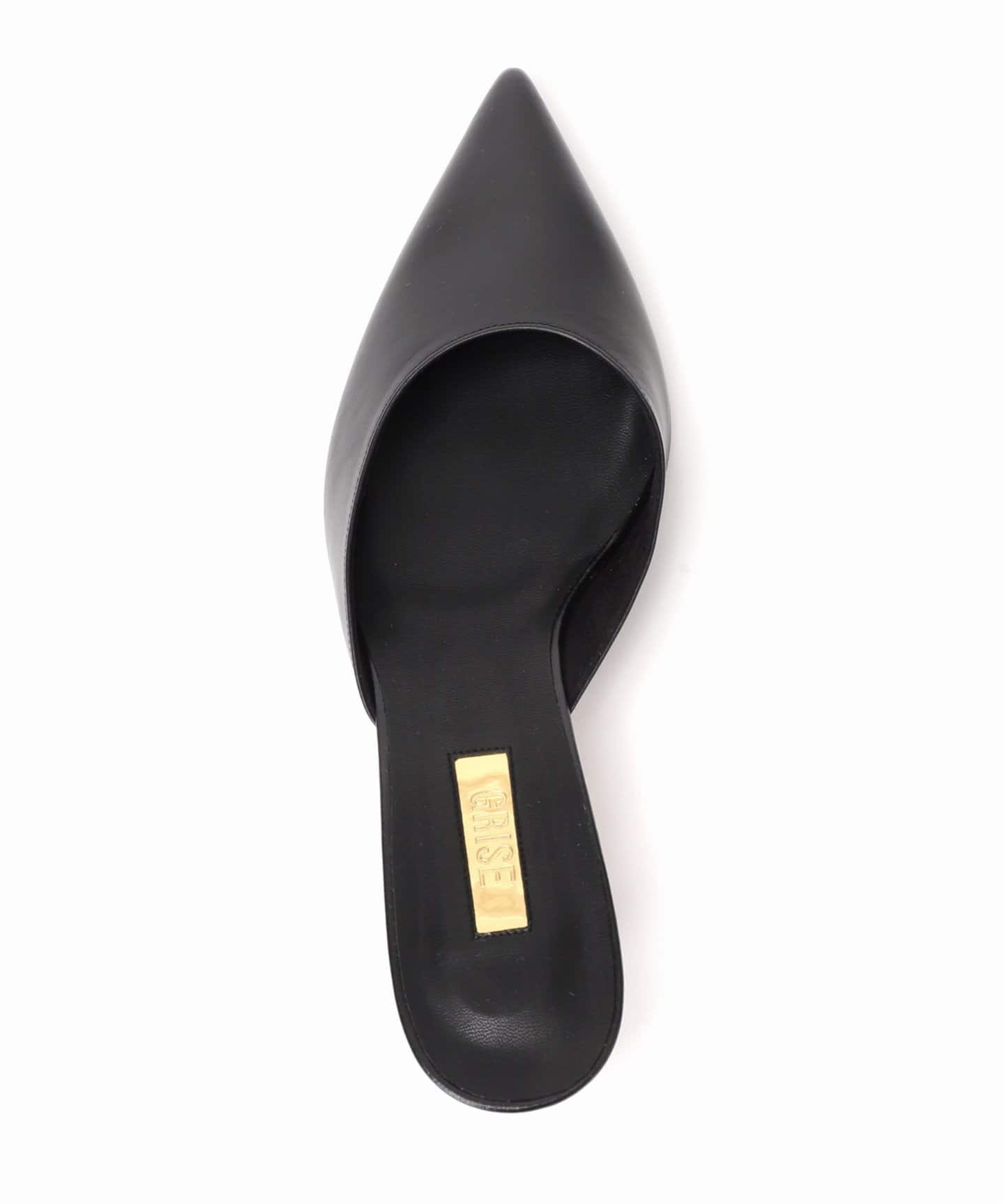 追加》GRISE4.5cmレザーポインテッドミュール（パンプス