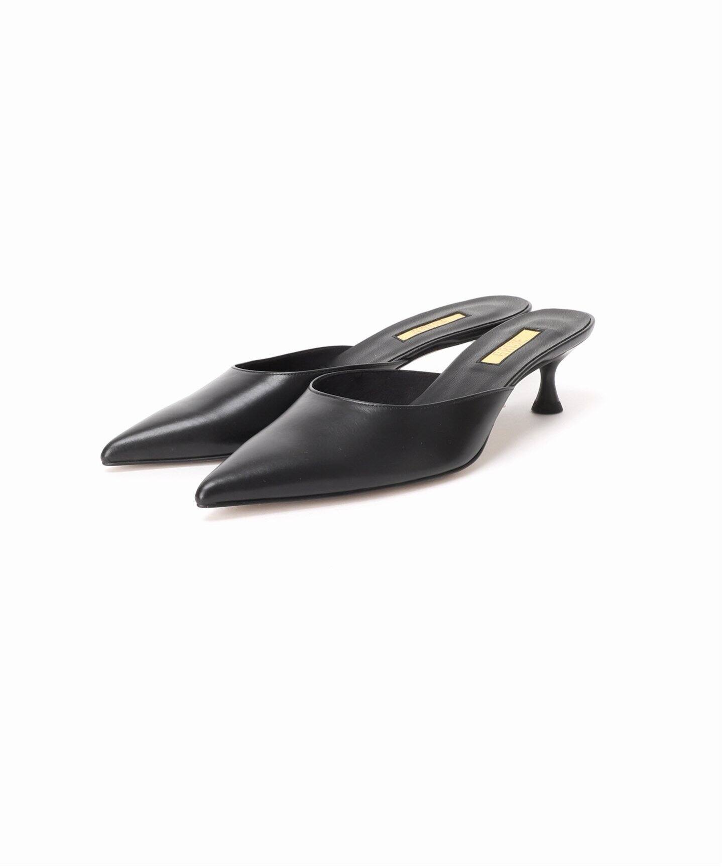 追加》GRISE4.5cmレザーポインテッドミュール（パンプス