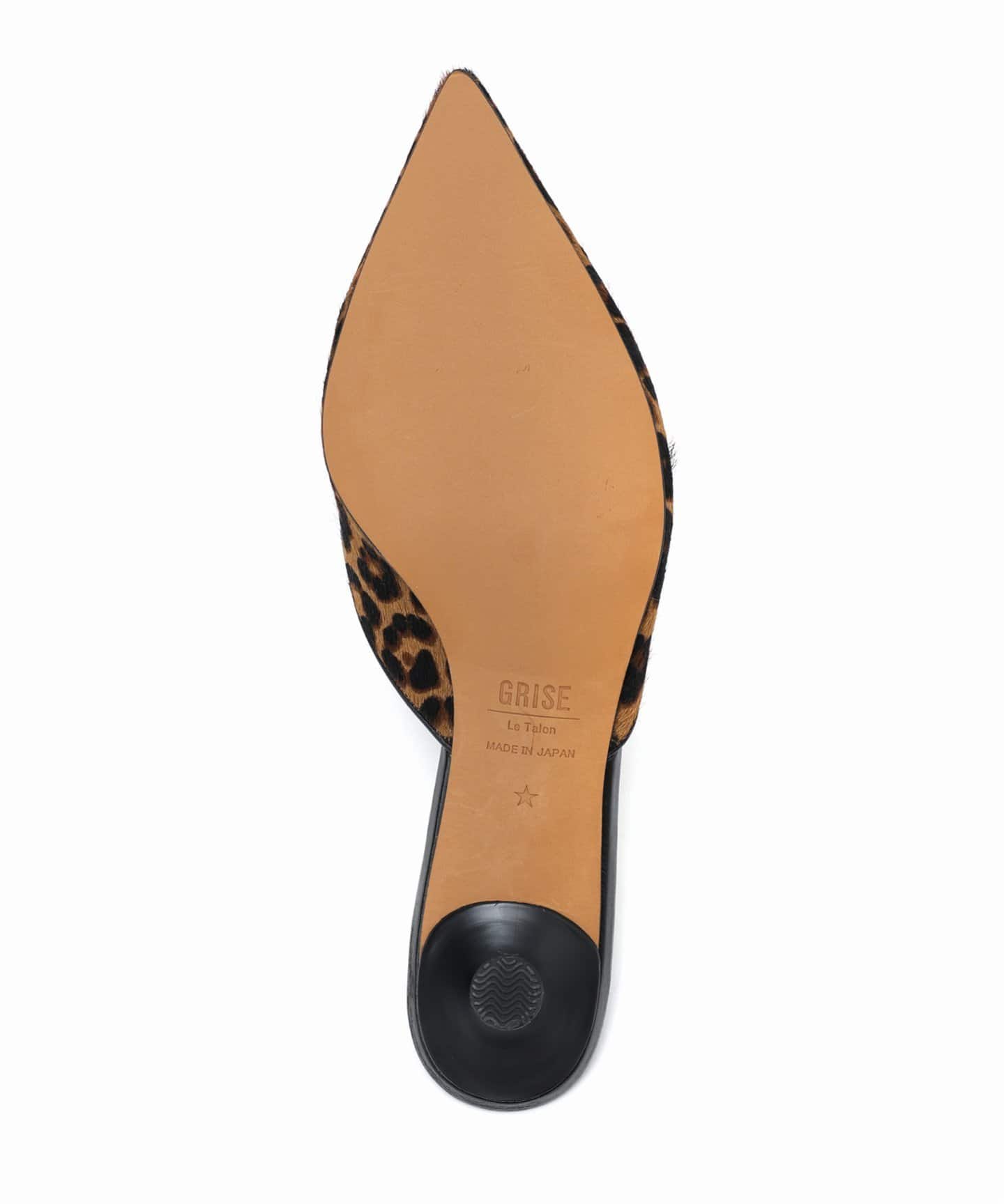【WEB一部店舗限定 】GRISE4.5cm ポインテッドトゥミュール 追加》GRISE4.5cmレザーポインテッドミュール（パンプス