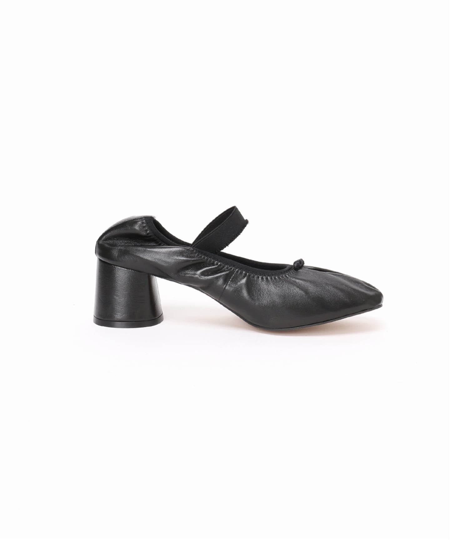 GRISE5.5cmレザーギャザーバレリーナパンプス（パンプス）｜GRISE