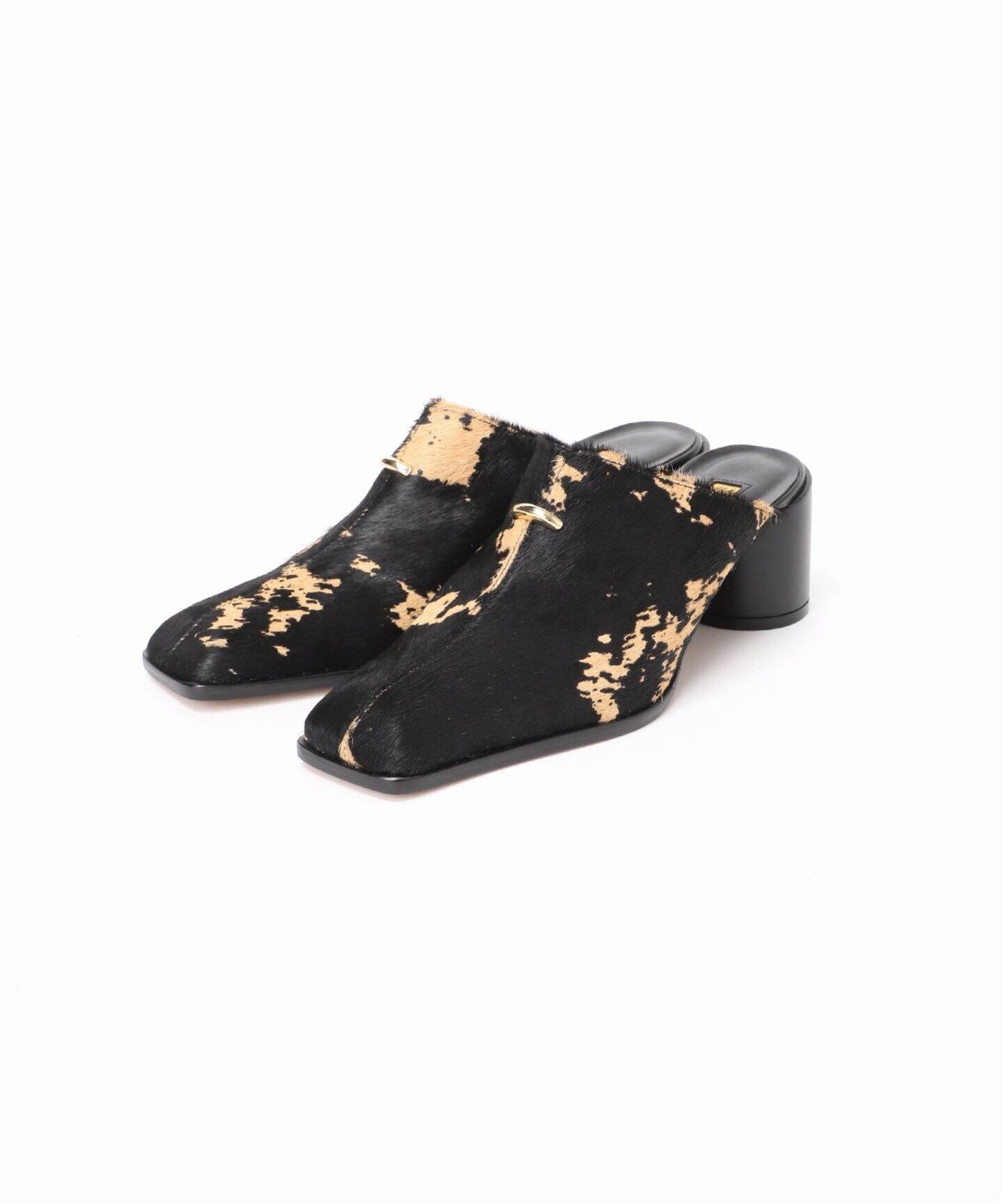 GRISE6cmレザーARTYミュール　ブラックS GRISE6cmレザーARTYミュール ブラックS GRISE6cmレザーARTYミュール