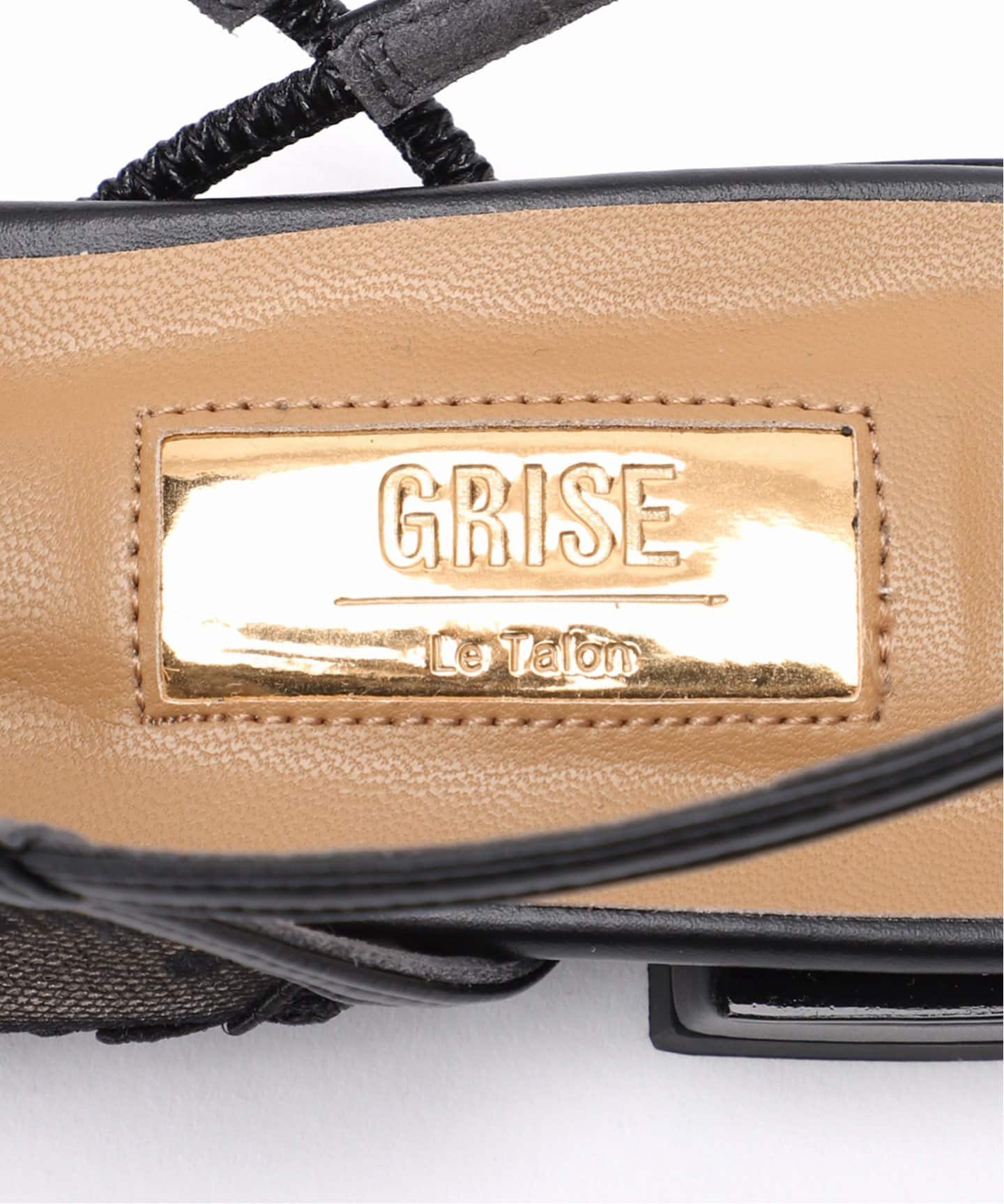 追加》GRISEシアーストラップスリングバック（フラットシューズ