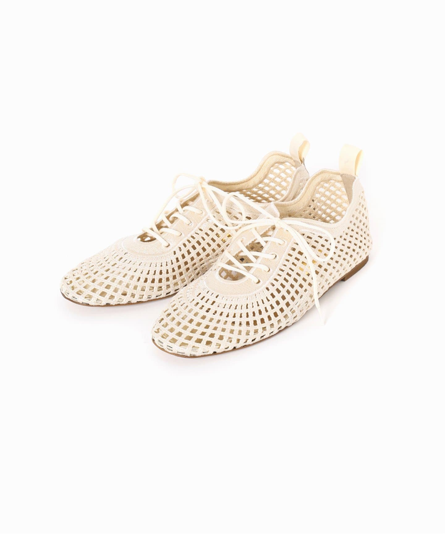 GRISE EMBROIDERY レースアップ（フラットシューズ）｜LE TALON（ル